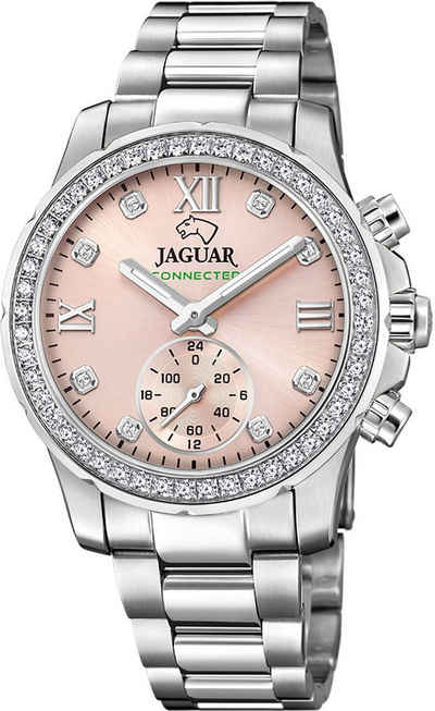 Jaguar Chronograph Connected, J980/2, Armbanduhr, Damenuhr, Saphirglas, Stoppfunktion, Swiss Made