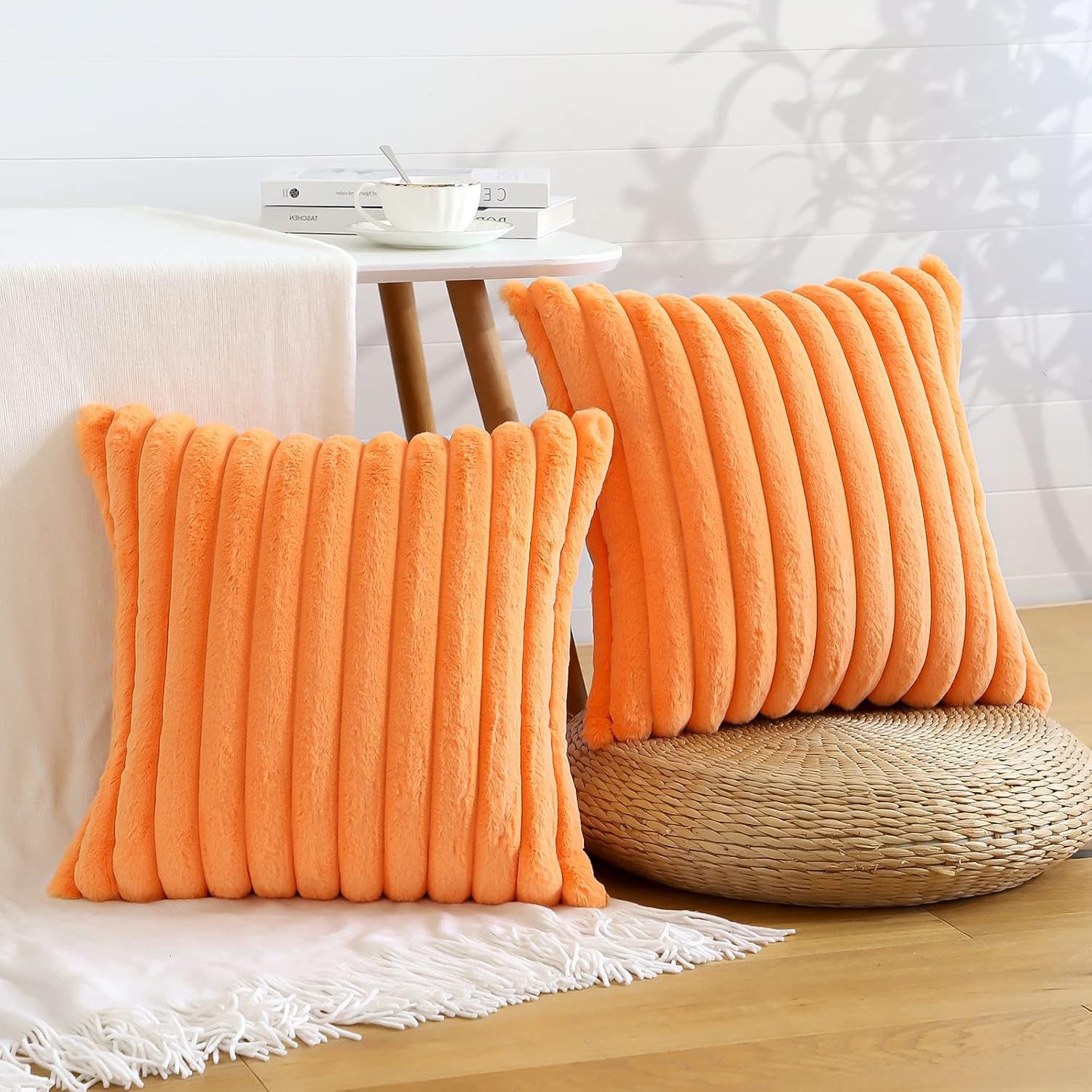 MODFU Подушкиbezüge 2er Set Подушкиbezug Подушкиhülle Kopfkissenbezug Подушки Bezug Weich, (2 Stück), 45x45cm Sofakissen Couchkissen Bezug Sofa Schlafzimmer Reißverschluss