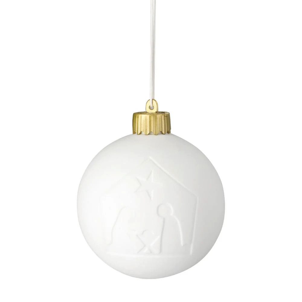 Räder LED-Leuchte LED-Lampe Weihnachtskugel aus Porzellan "Krippe" von räder design - We