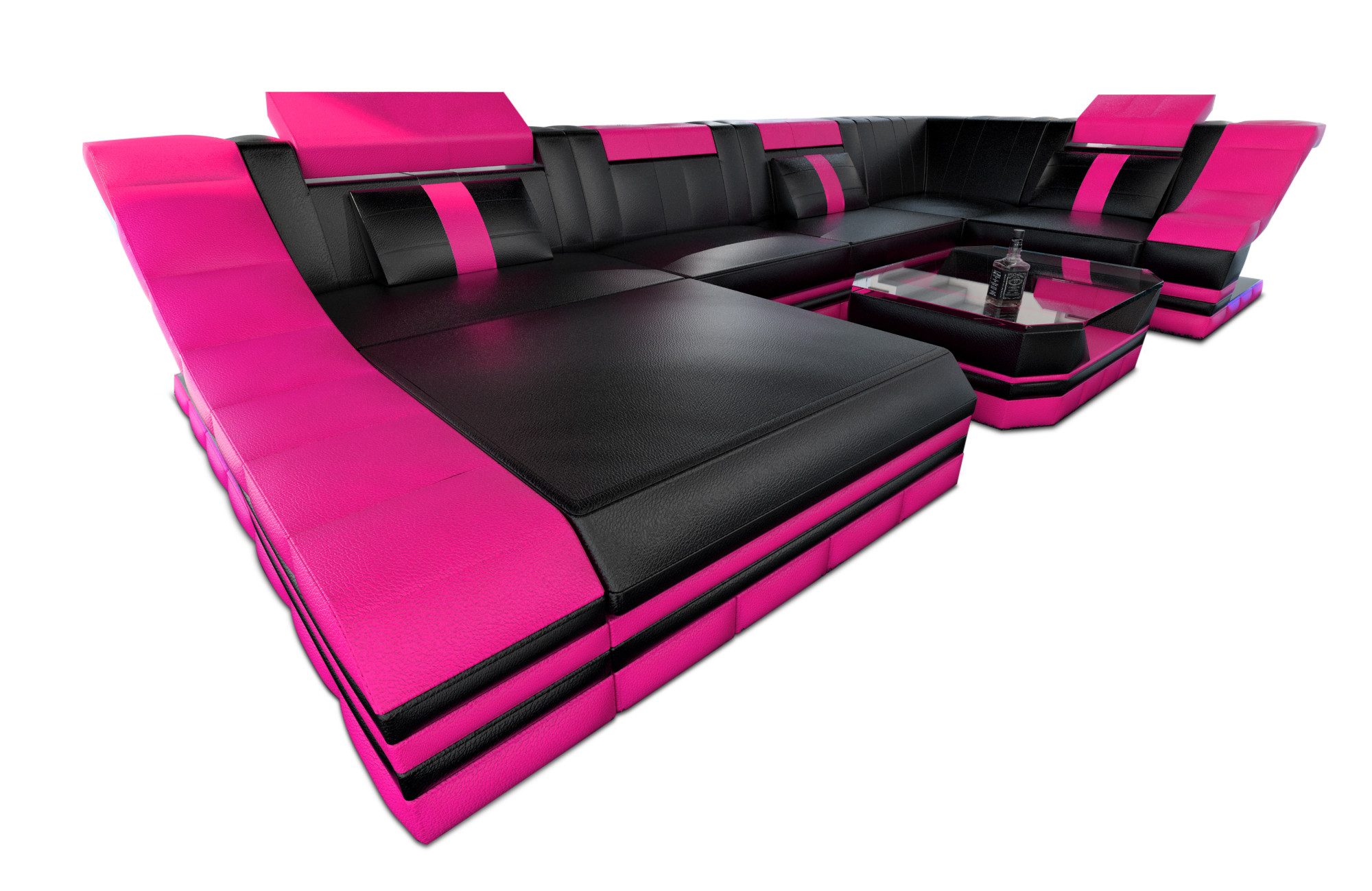 Sofa Dreams Wohnlandschaft Ledersofa Ledercouch Turino günstig online kaufen