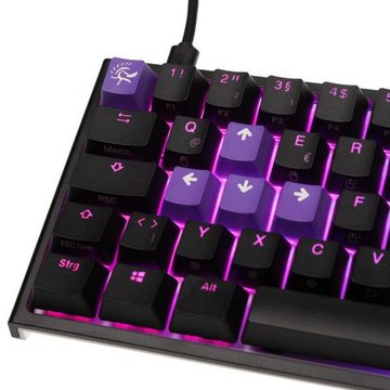 Ducky Ducky ONE 2 Mini MX-Brown Gaming-Tastatur (Keyboard, Deutsches Layout, QWERTZ, TKL-Mini 60 %, RGB LED-Beleuchtung, USB-Kabel Typ-C, Schwarz)