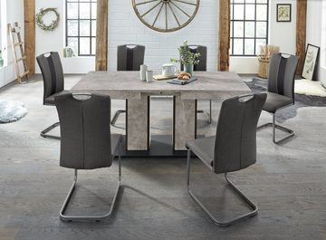 HELA Essgruppe ROSE, (Set, 5-tlg), bestehend aus einem Tisch 140-180 cm und 4 Stühlen