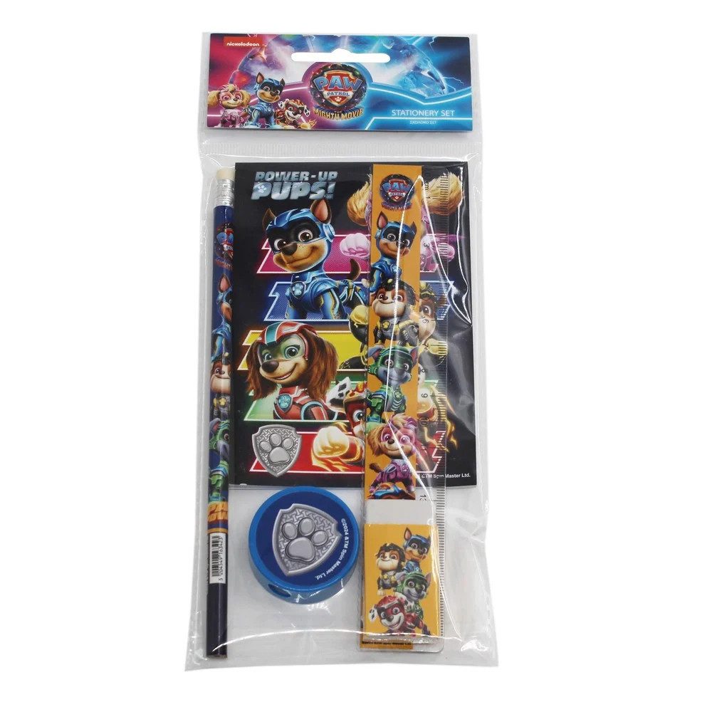 PAW PATROL Kreativset Paw Patrol Power Up Schreibwaren-Set, 5-teilig