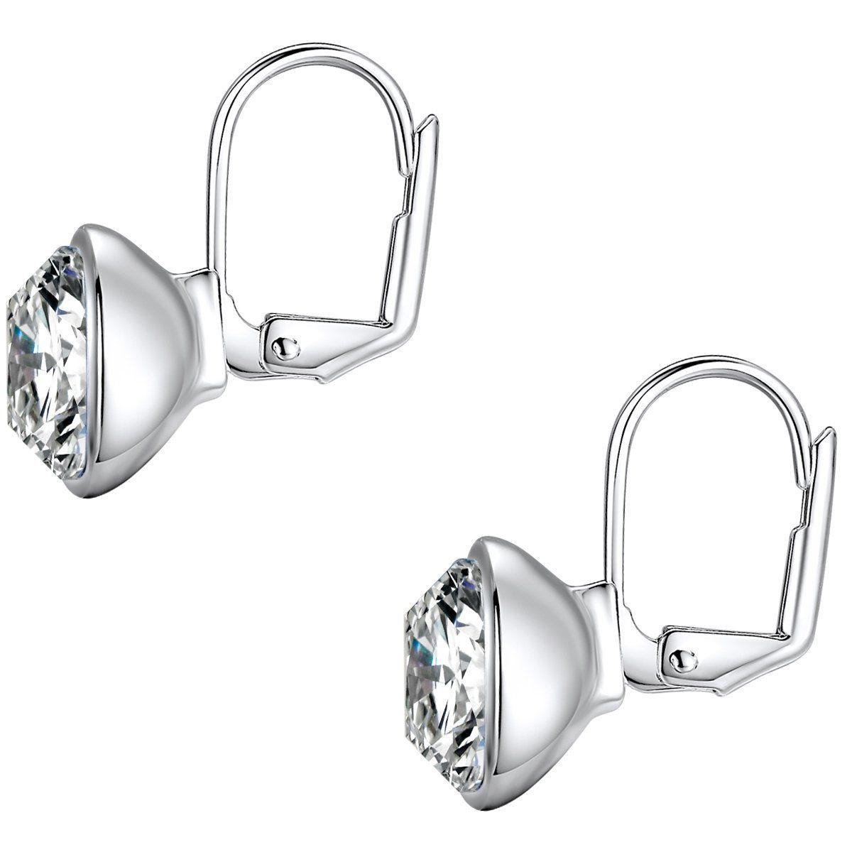 Lulu & Jane Paar Ohrhänger silber, verziert mit Kristallen von Swarovski® günstig online kaufen