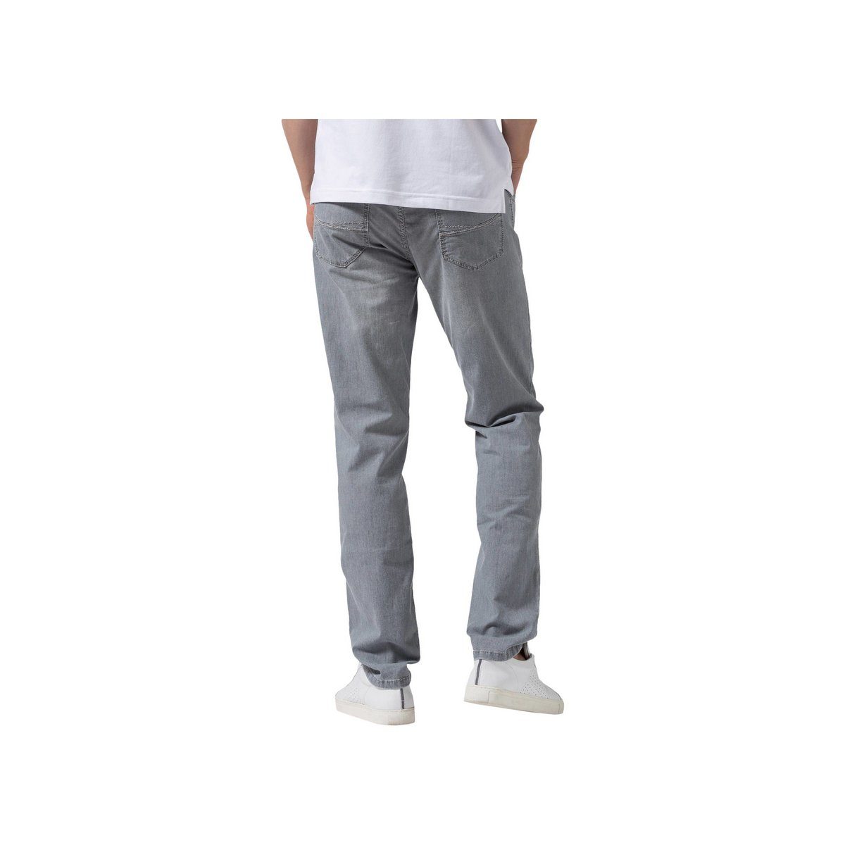 Leineweber Straight-Jeans hell-grau regular (1-tlg)