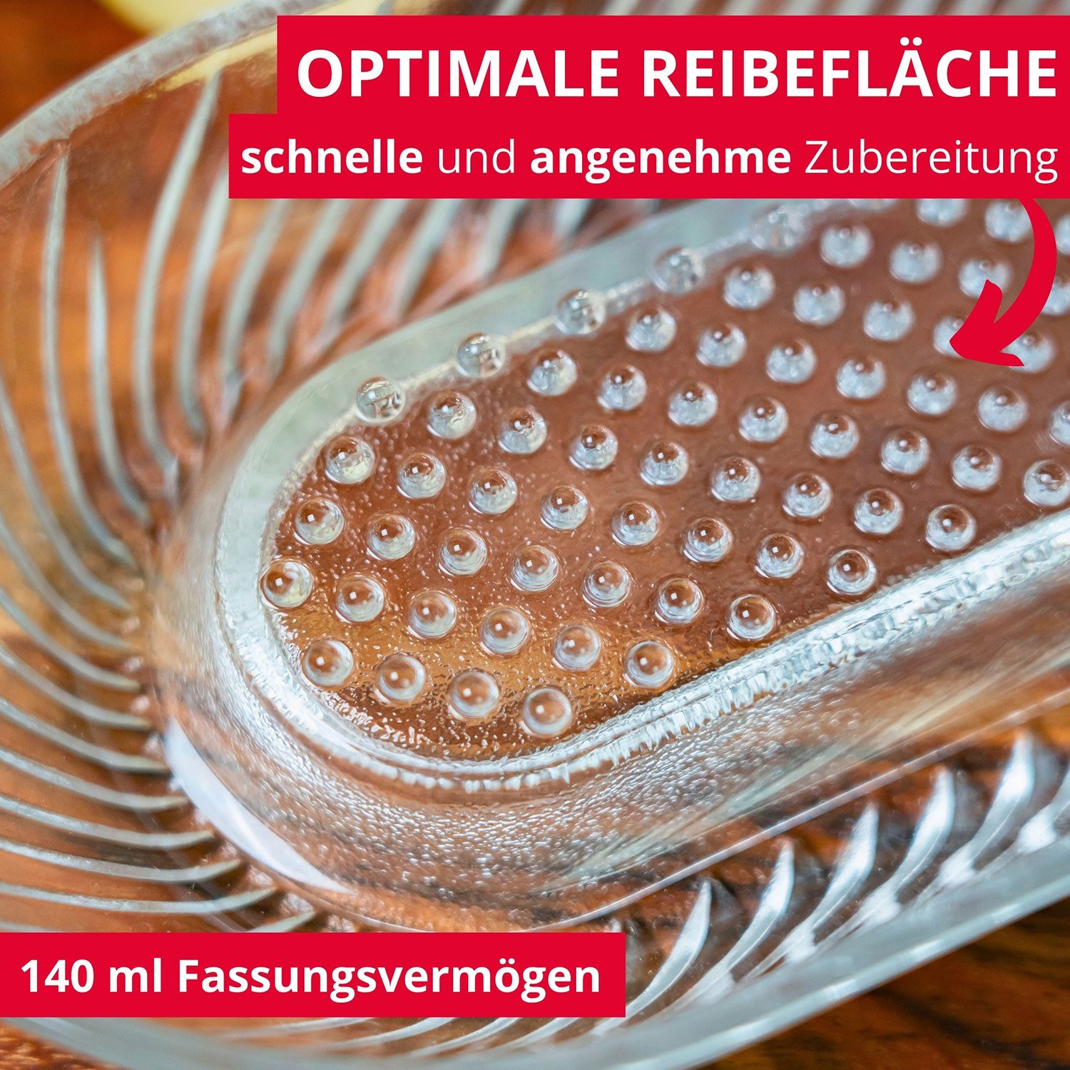 WESTMARK Multireibe / Apfelreibe und Sparschäler, 2-tlg. Set, Glas, Edelstahl, Stahl – Bild 4 von 5