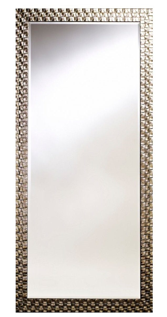 Casa Padrino Wandspiegel Wohnzimmer Wandspiegel Silber 78 x H. 168 cm - Luxus Spiegel