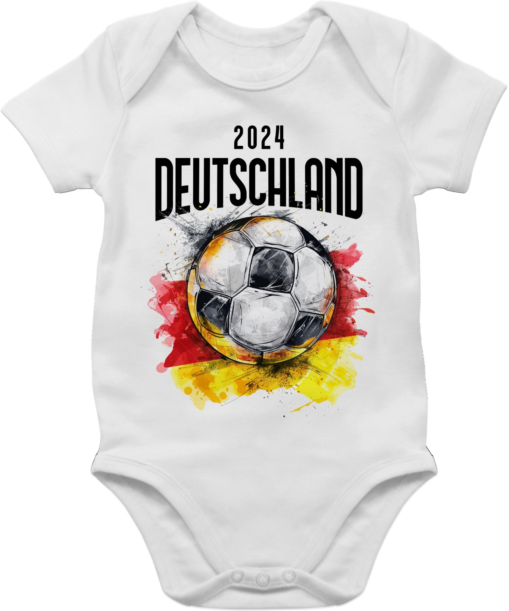 Shirtracer Shirtbody Deutschland 2024 Germany 2024 Fussball EM Fanartikel Baby