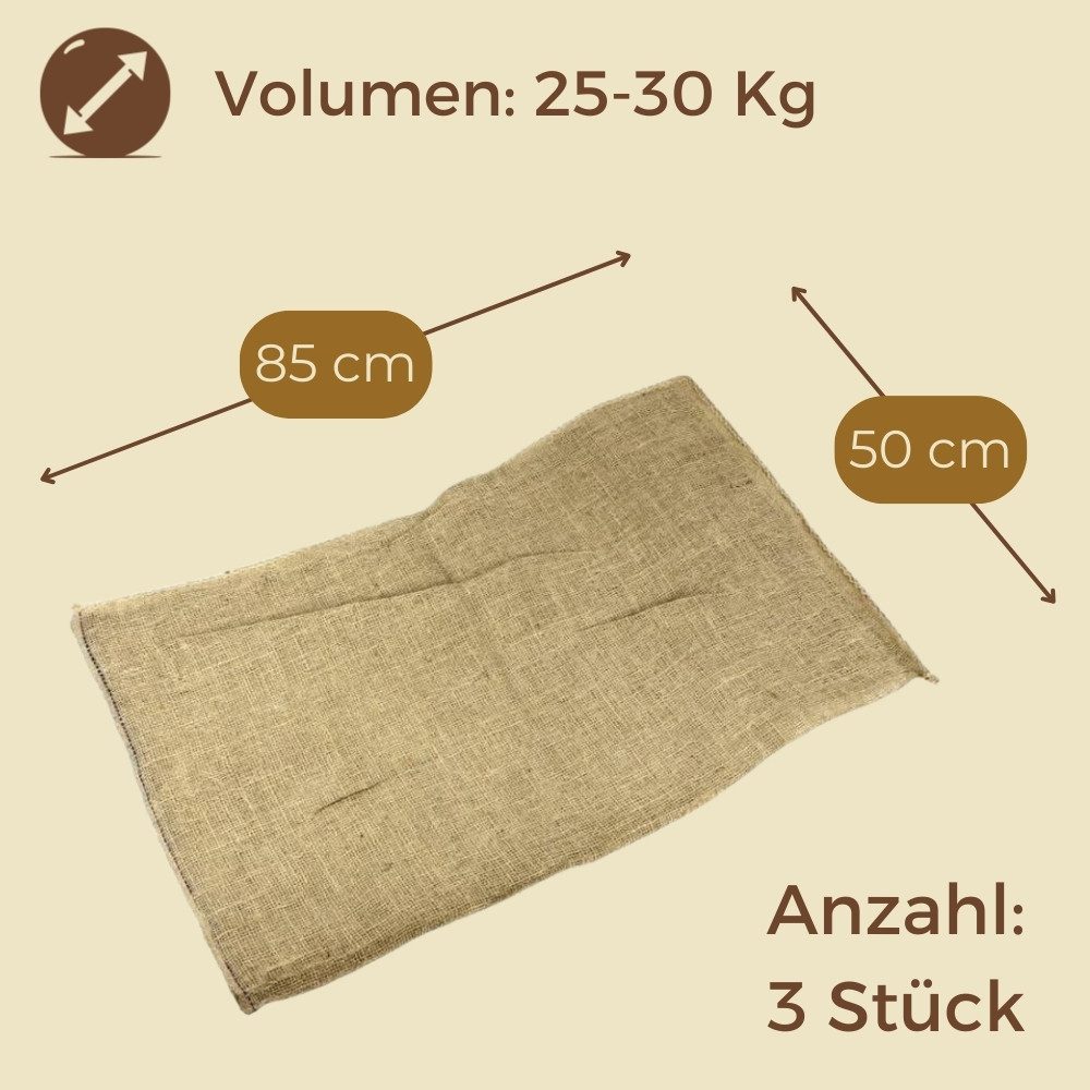 GarPet Gartensack Jutesack Kartoffelsack Winterschutz Pflanz Sack Frostschutz Pflanzen, (3-tlg) – Bild 2 von 5