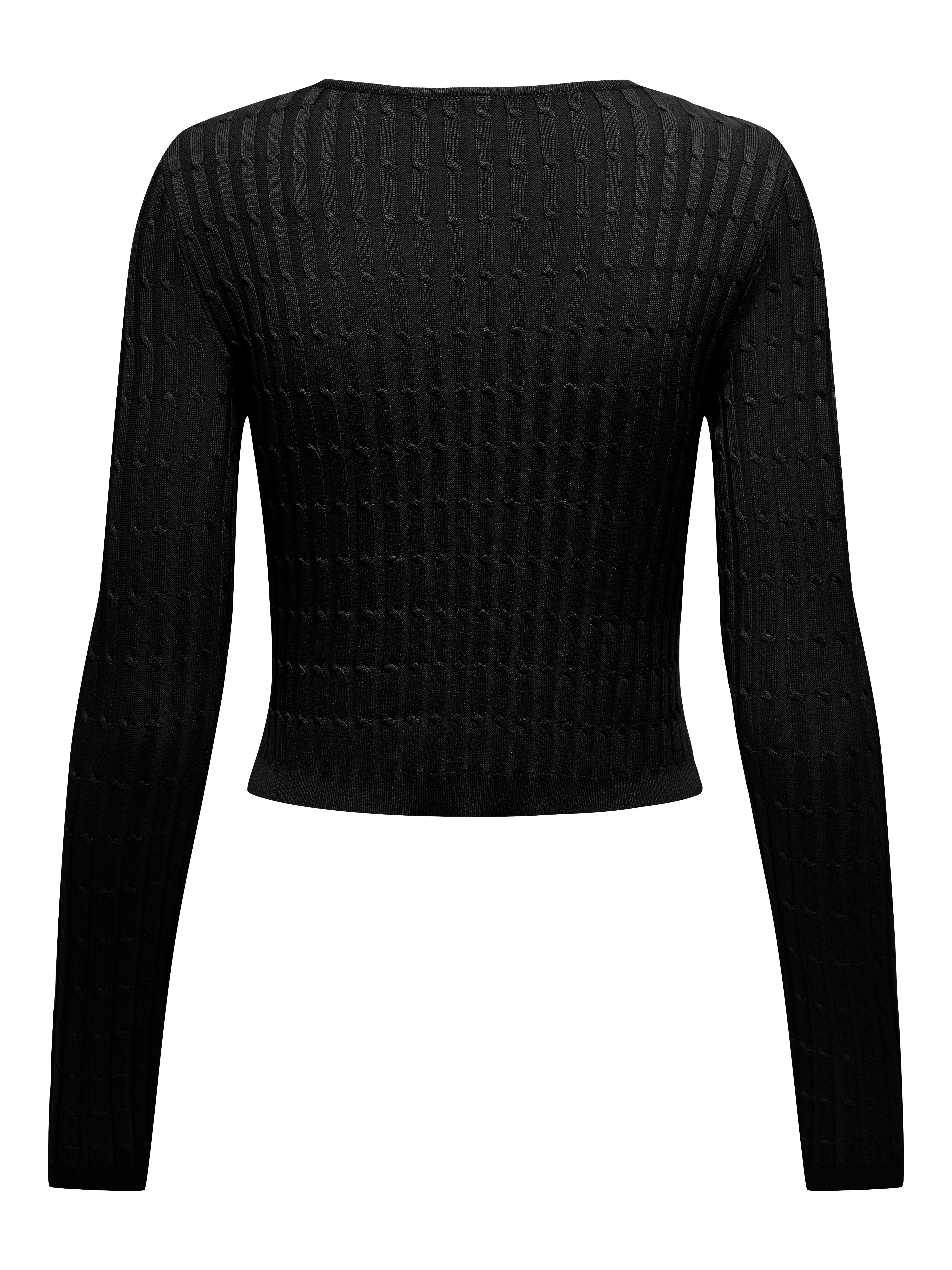 ONLY Strickpullover ONLMEDDI LS CABLE CROP O-NECK CC KNT günstig online kaufen