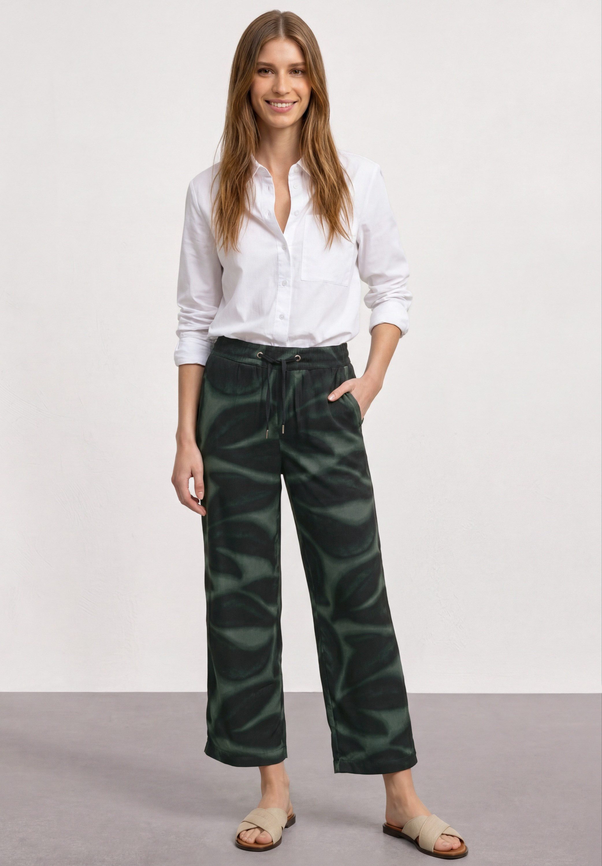 STREET ONE Stoffhose mit Wide Legs