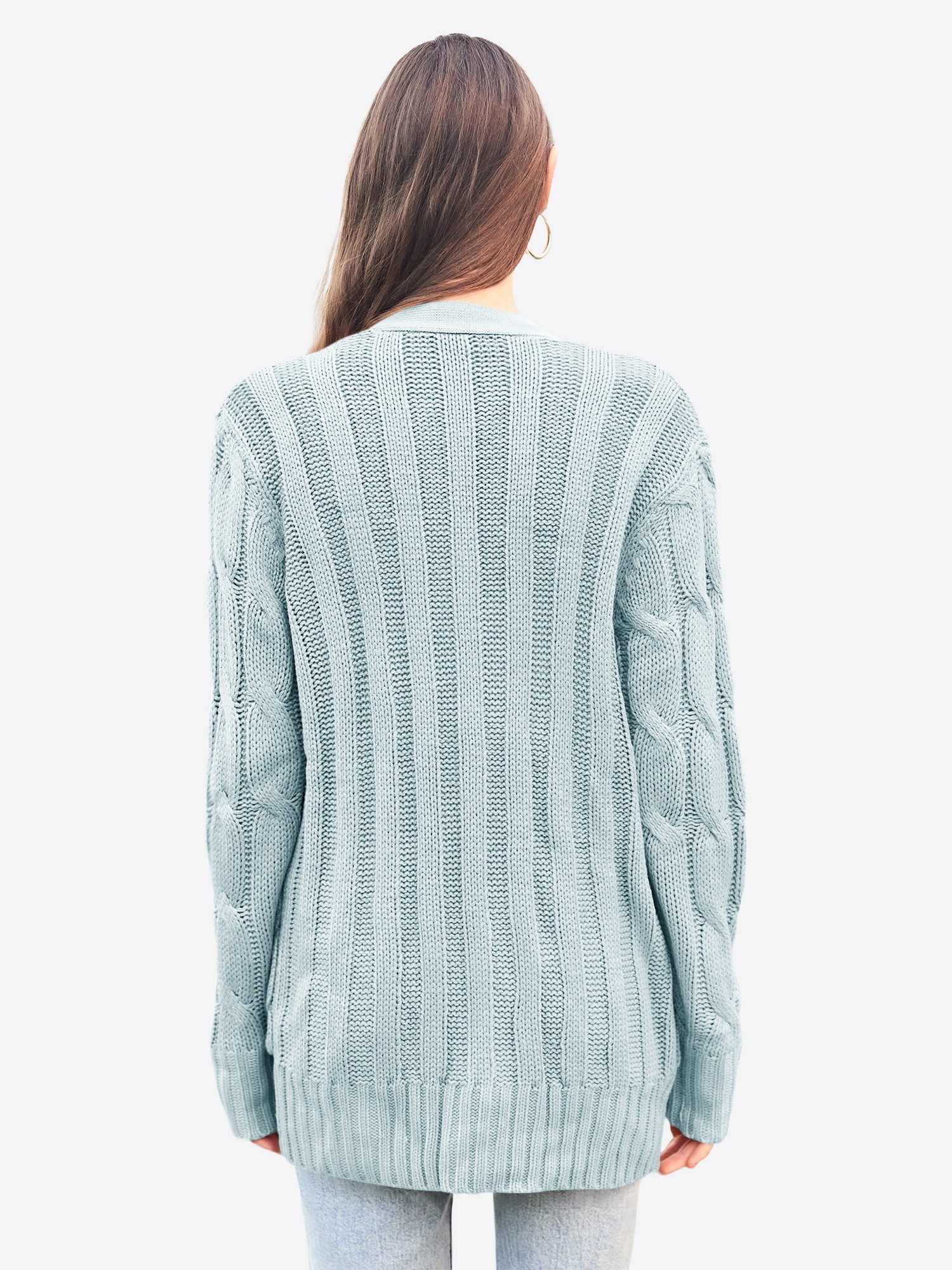 Imily Bela Cardigan Damen Langarm Button-Down günstig online kaufen