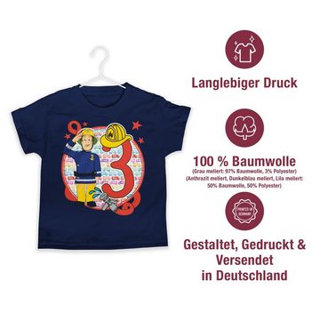 Shirtracer T-Shirt 3. Geburtstag Feuerwehrmann Sam Jungen