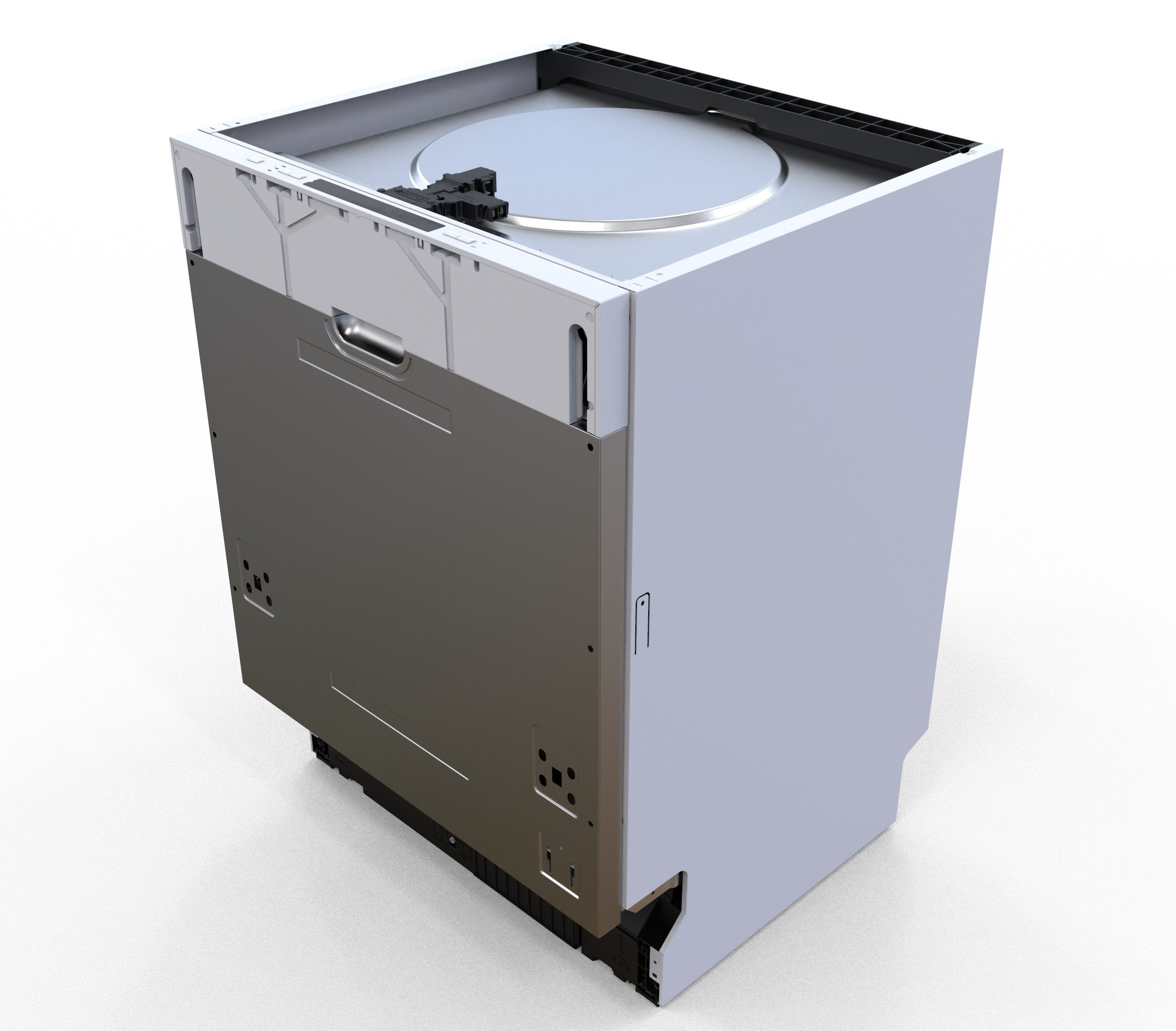 PKM vollintegrierbarer Geschirrspüler Spülmaschine WGSP14-8TLFI, 14 Maßgedecke, Auto Door Opening Aquastop LED-Display