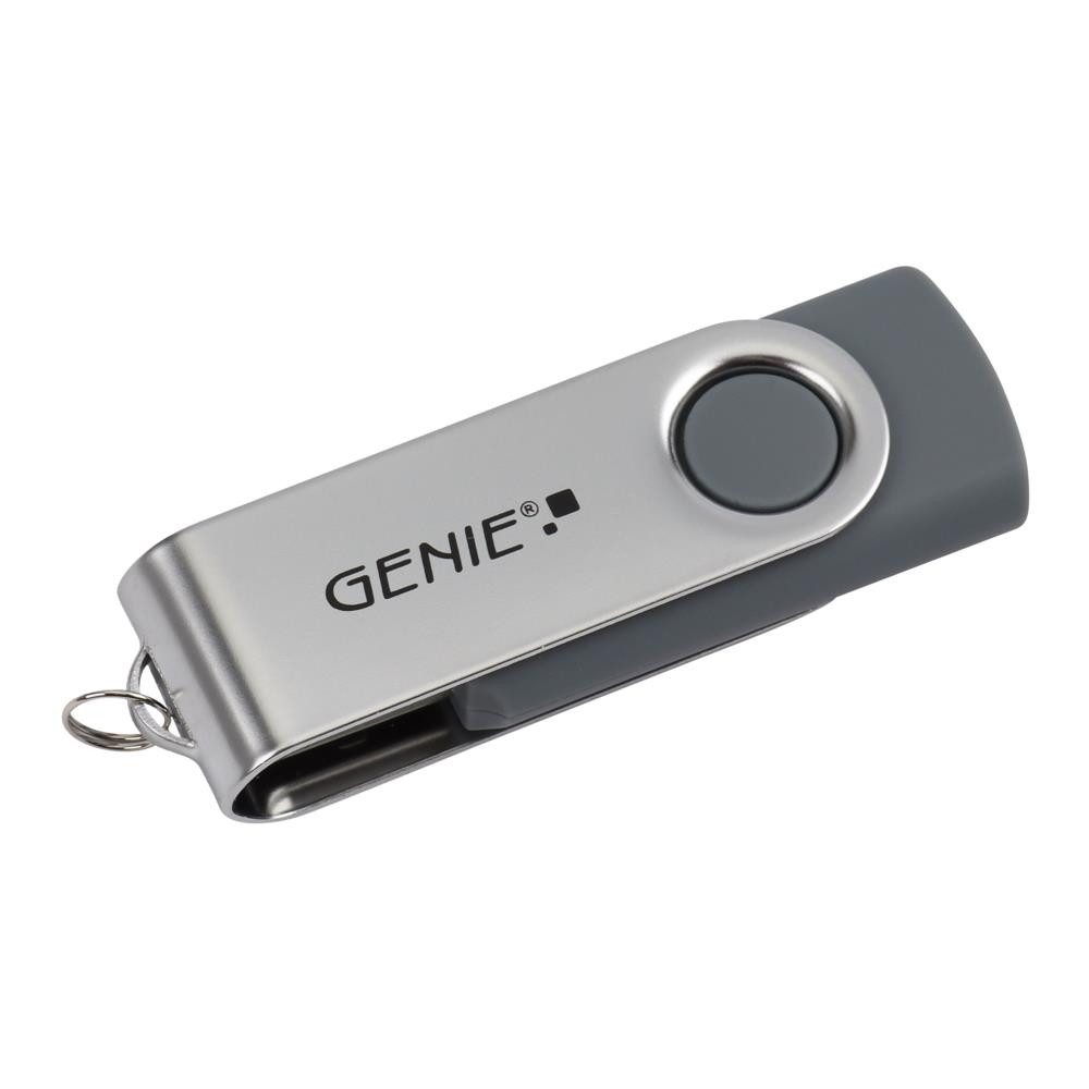 GENIE Mini Twist Speicherstick, USB 2.0, Metall Mini-USB-Stick (Drehmechanismus, Metallgehäuse, Befestigungsöse)