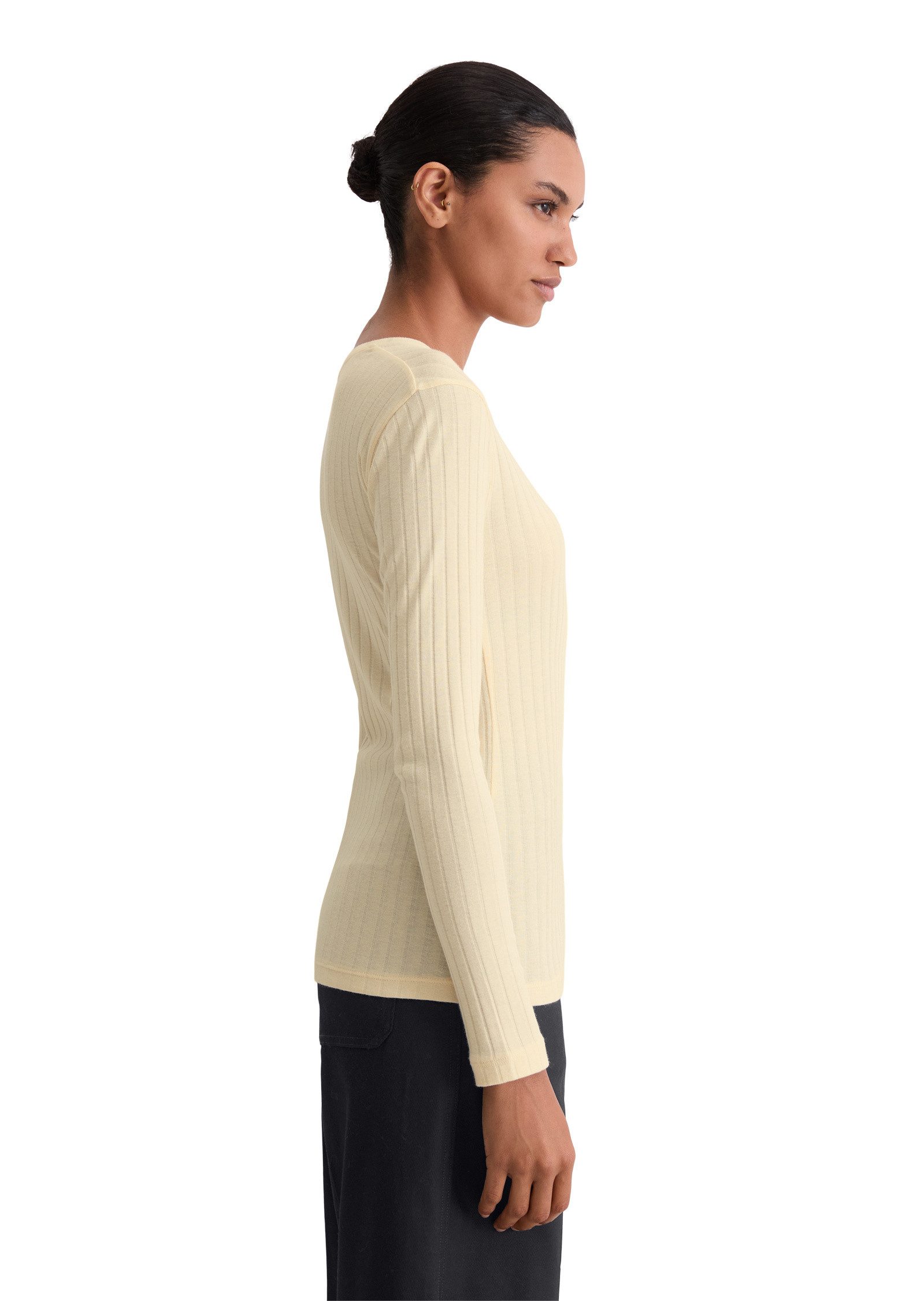 Marc O'Polo Langarmshirt aus Organic-Cotton-Modal-Mix günstig online kaufen