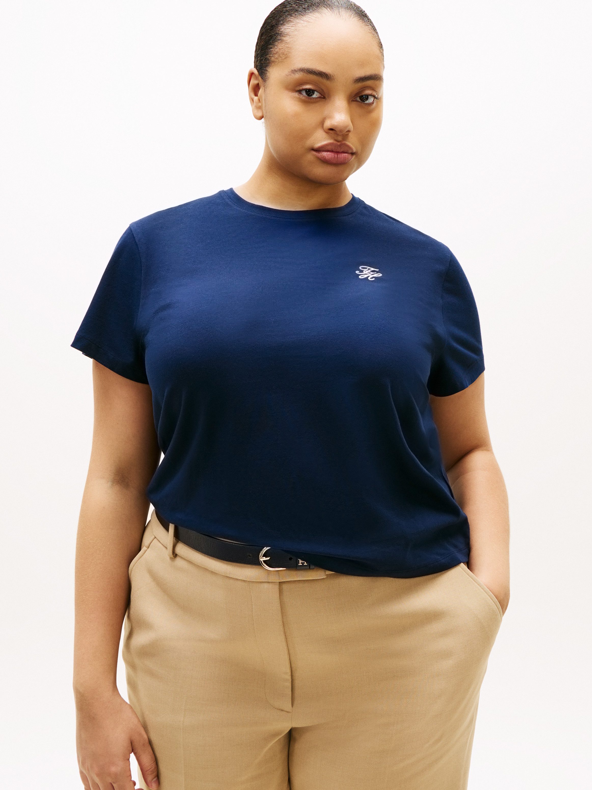 Tommy Hilfiger Curve Kurzarmshirt CRV TH günstig online kaufen