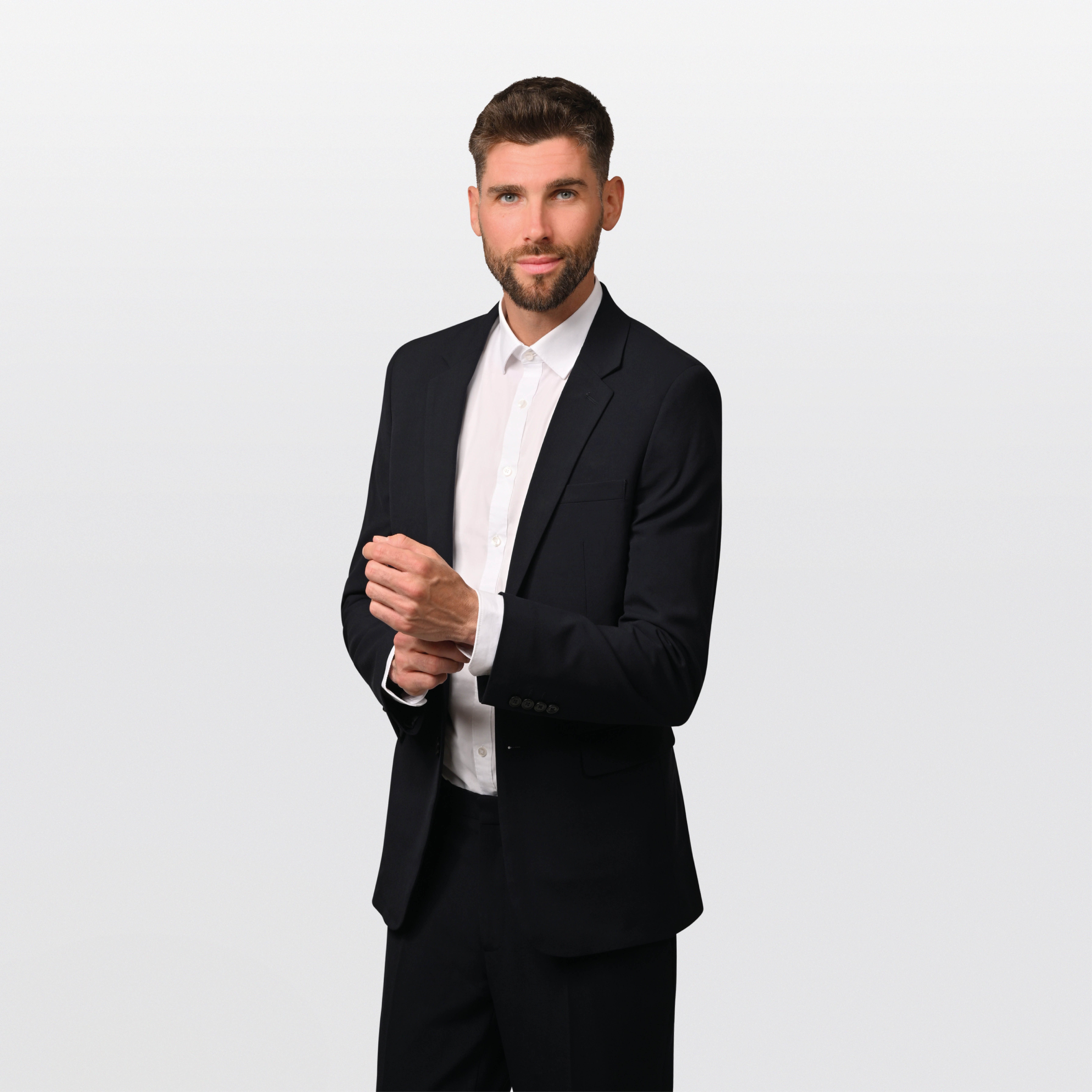 Hirschthal Anzug Herren Business Anzug Slim-Fit (Anzughose & Sakko 2 -tlg. Anzug Set) im eleganten Look