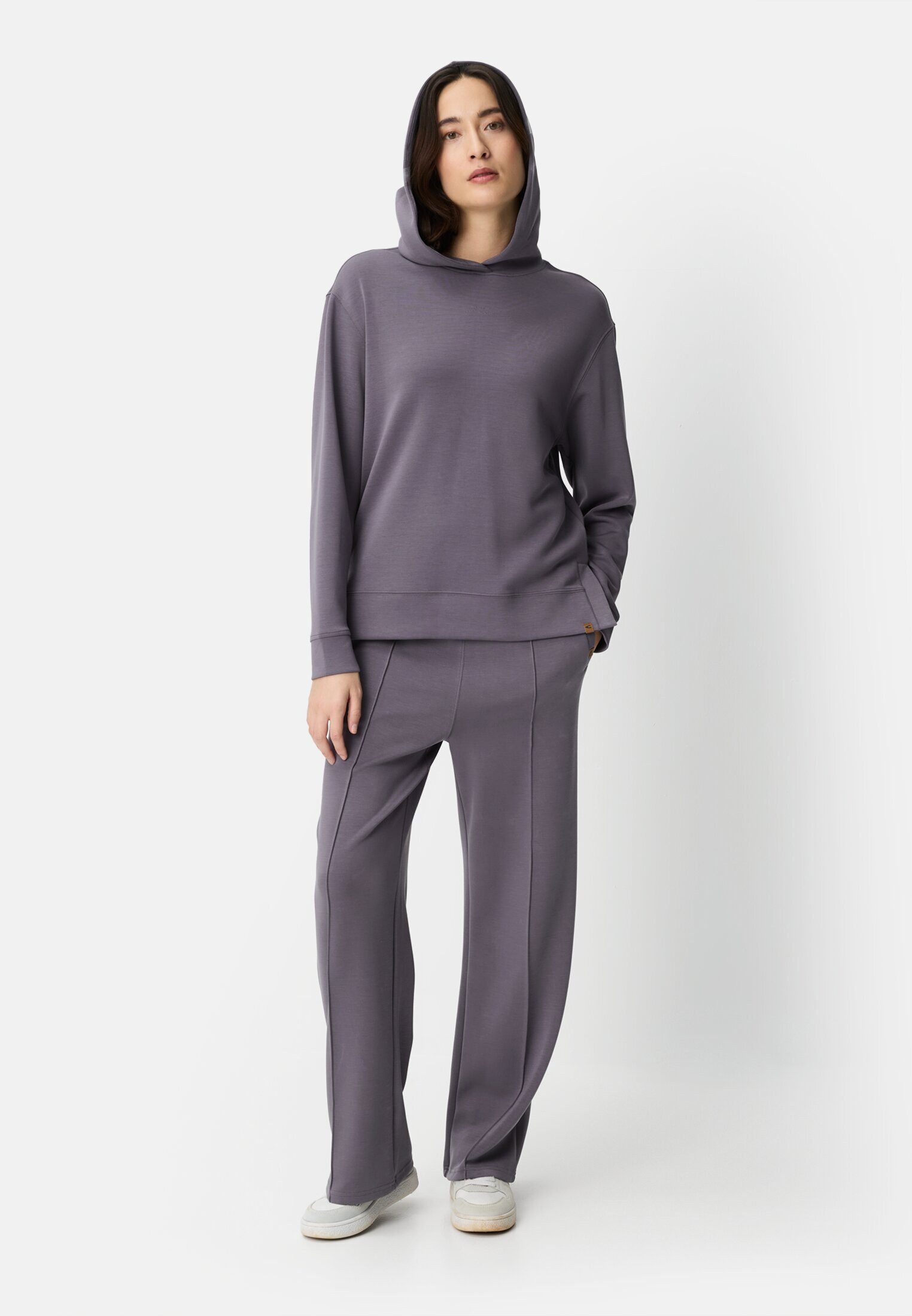 camel active Hoodie im Relaxed Fit Langarm