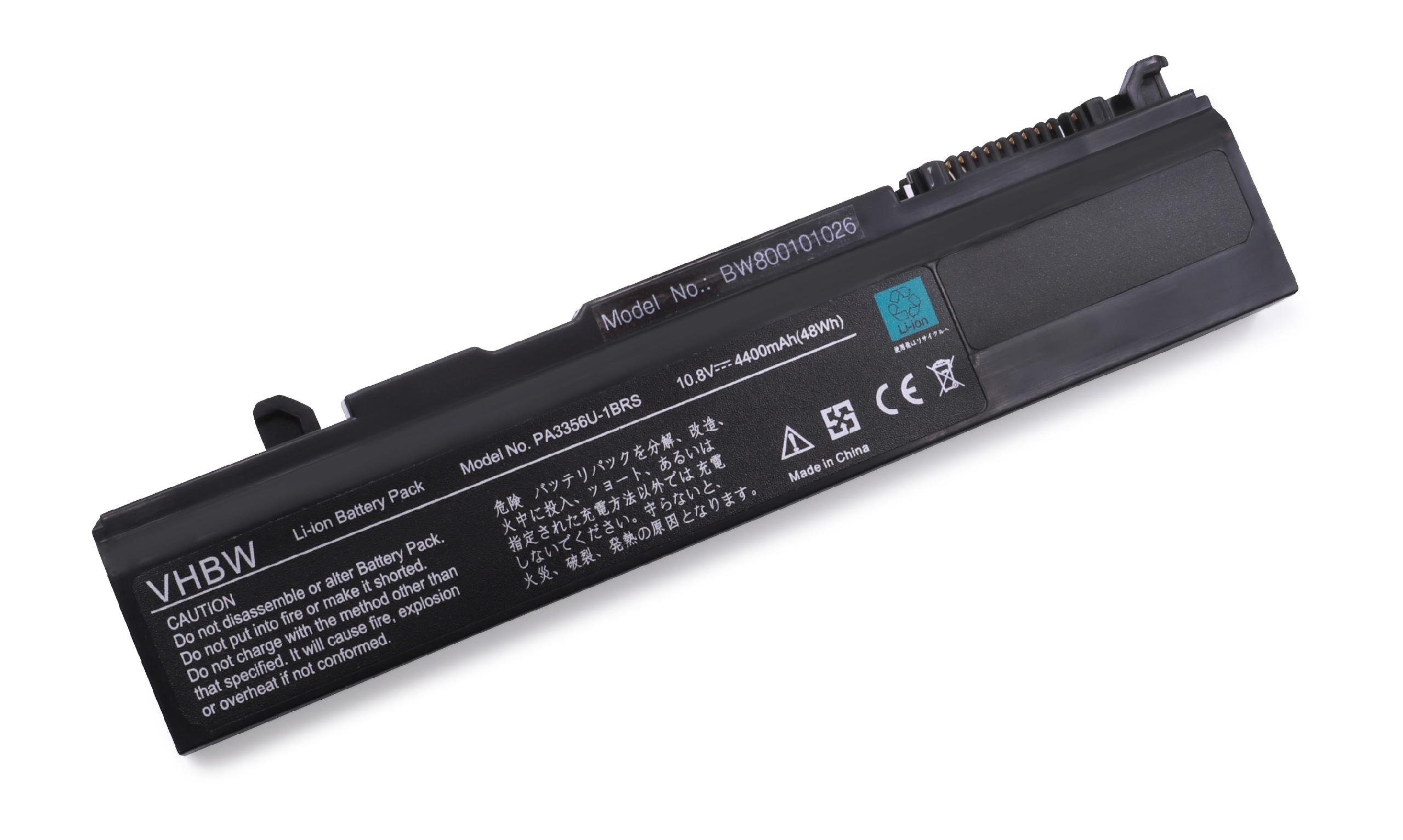 passend F20/390LS2, vhbw Notebook Li-Ion) für F20/490LSW, (4400mAh, / F20/495LS F20, F20/473LS, 10,8V, mAh Dynabook Toshiba Qosmio 4400 Laptop-Akku Netbook F20/475LS,