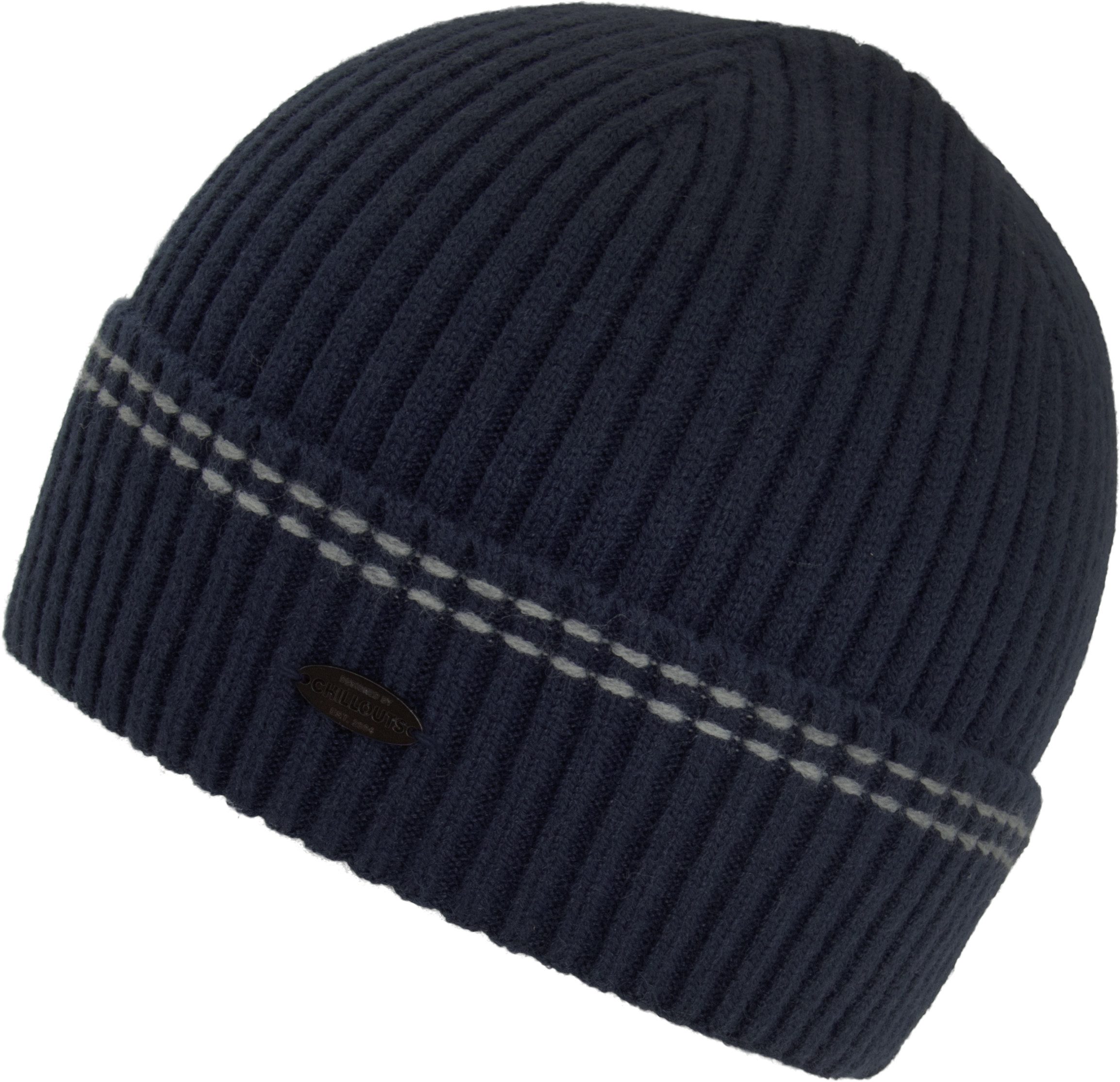 chillouts Beanie Kiran Hat mit Umschlag und Rippstrickoptik