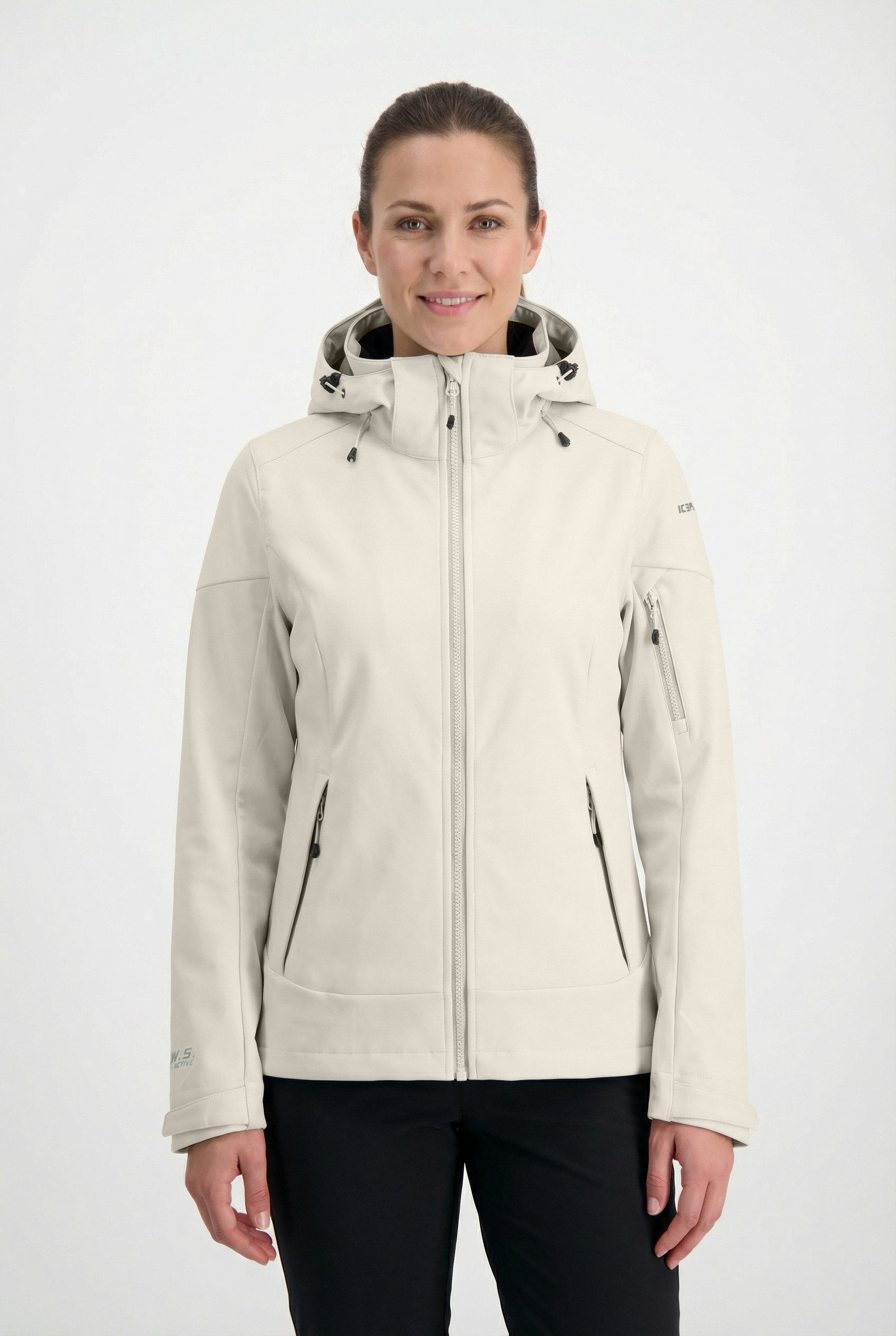 Icepeak Softshelljacke BATHGATE sportlicher Stil, wasserabweisend, atmungsaktiv, Wassersäule 10000