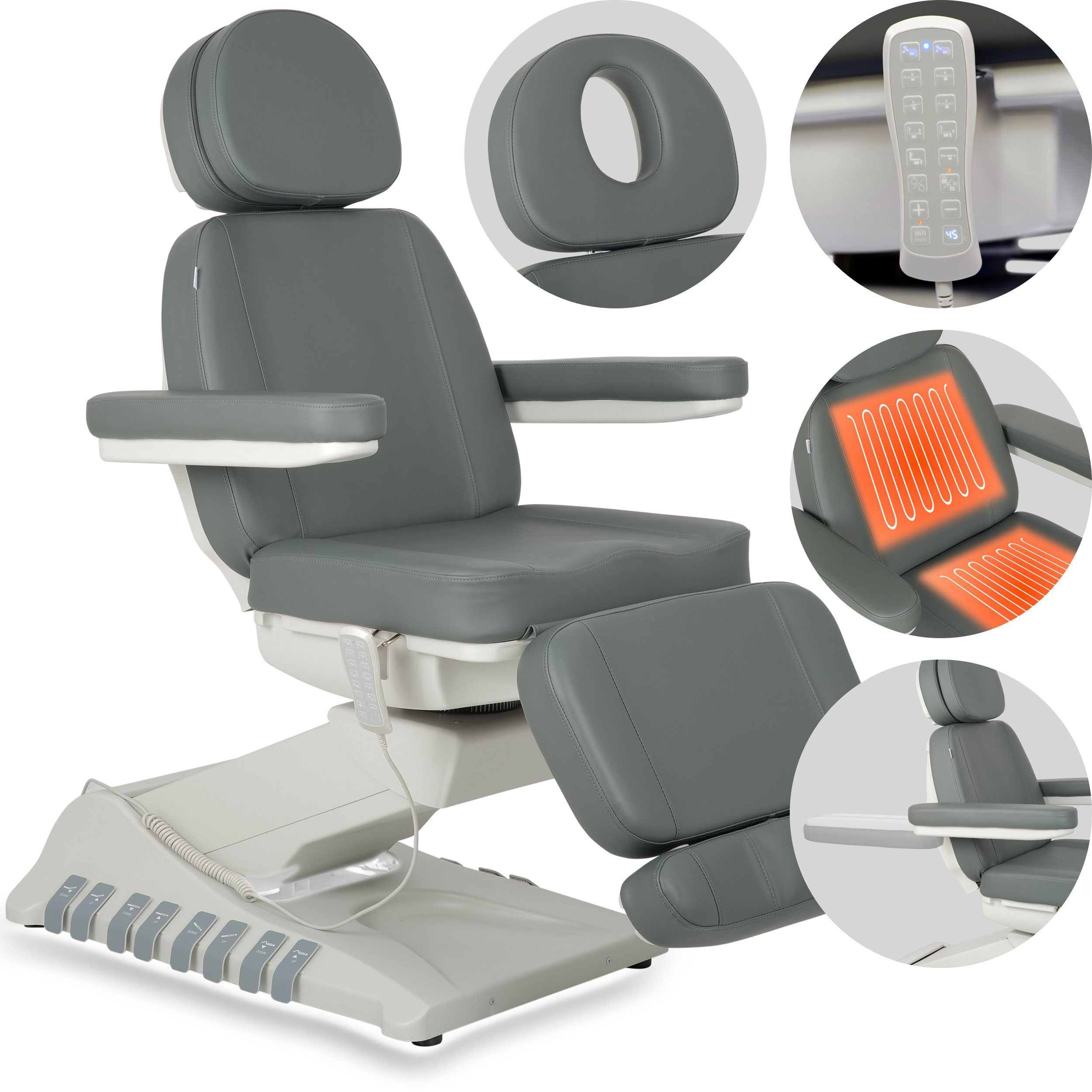 Habys Massageliege Luxoria PRO 5 Kosmetikliege Kosmetiksessel Kosmetikstuhl Elektrisch