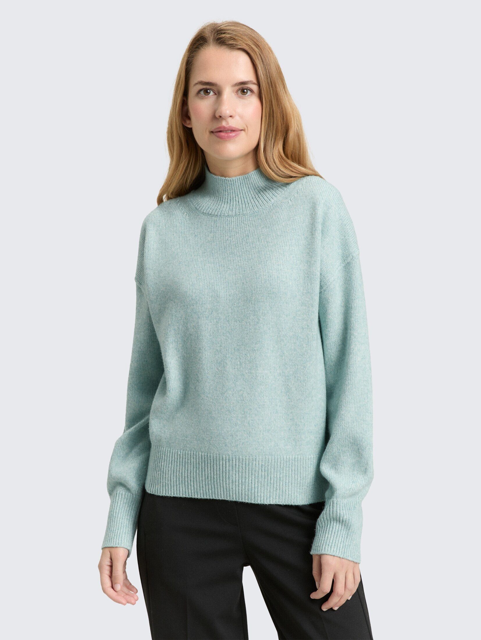 TOM TAILOR Strickpullover Pullover & Strickjacken Oversize Strickpullover mit Stehkragen