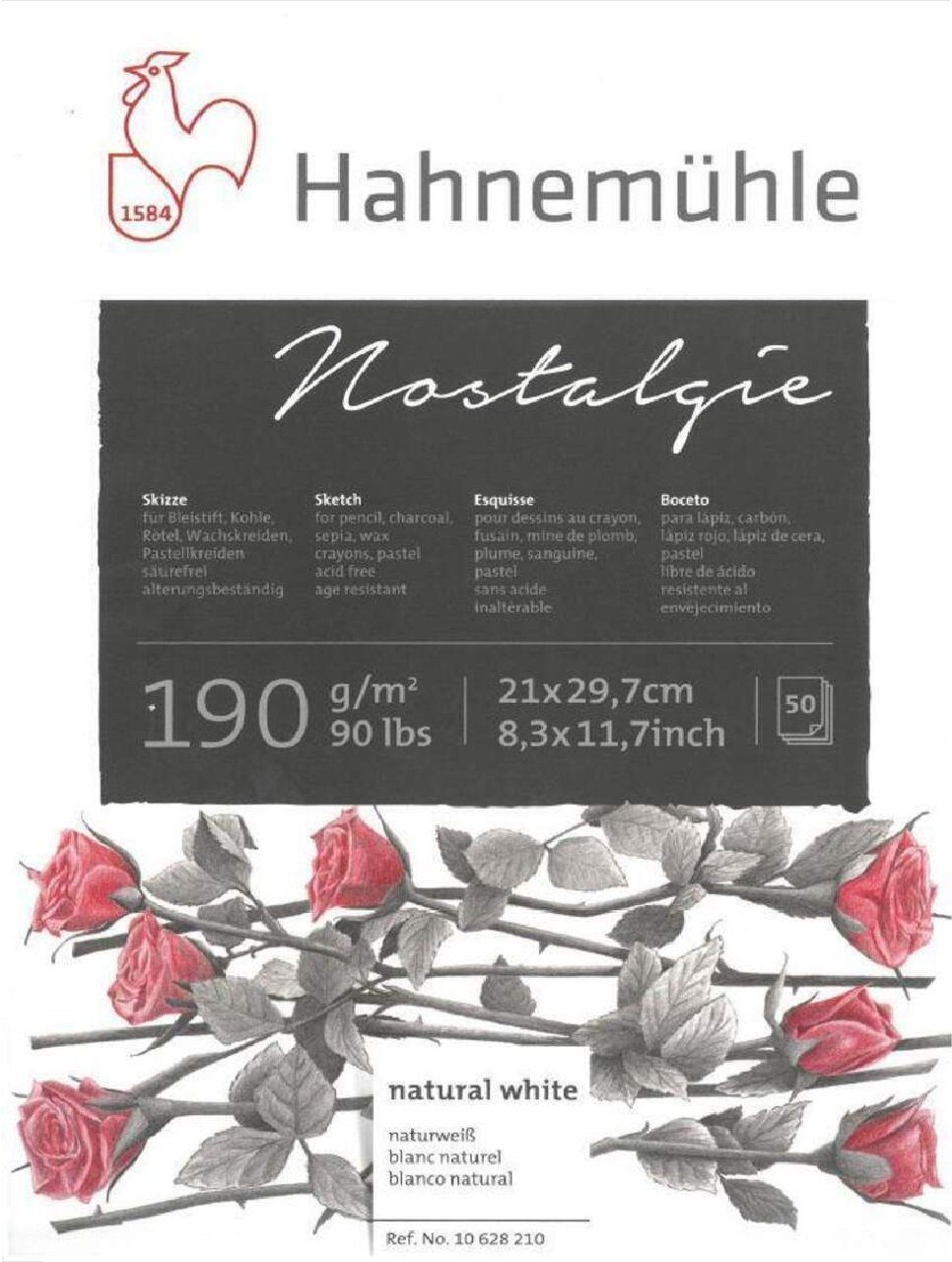 Hahnemühle Skizzenblock Nostalgie Skizzenblock A4 21x29,7cm 190g/m², säurefrei
