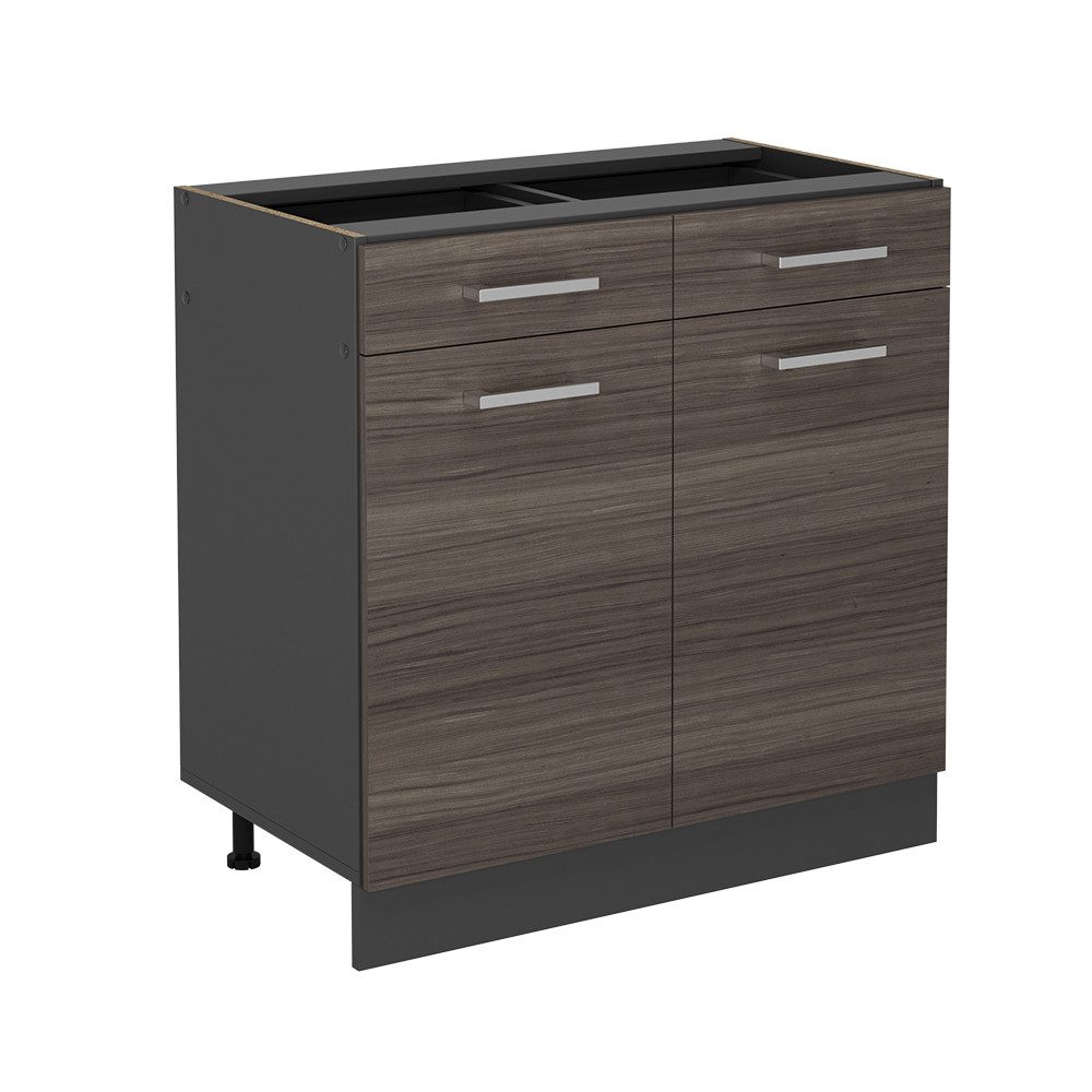 Vicco Unterschrank R-Line, Edelgrau/Anthrazit, 80 cm günstig online kaufen