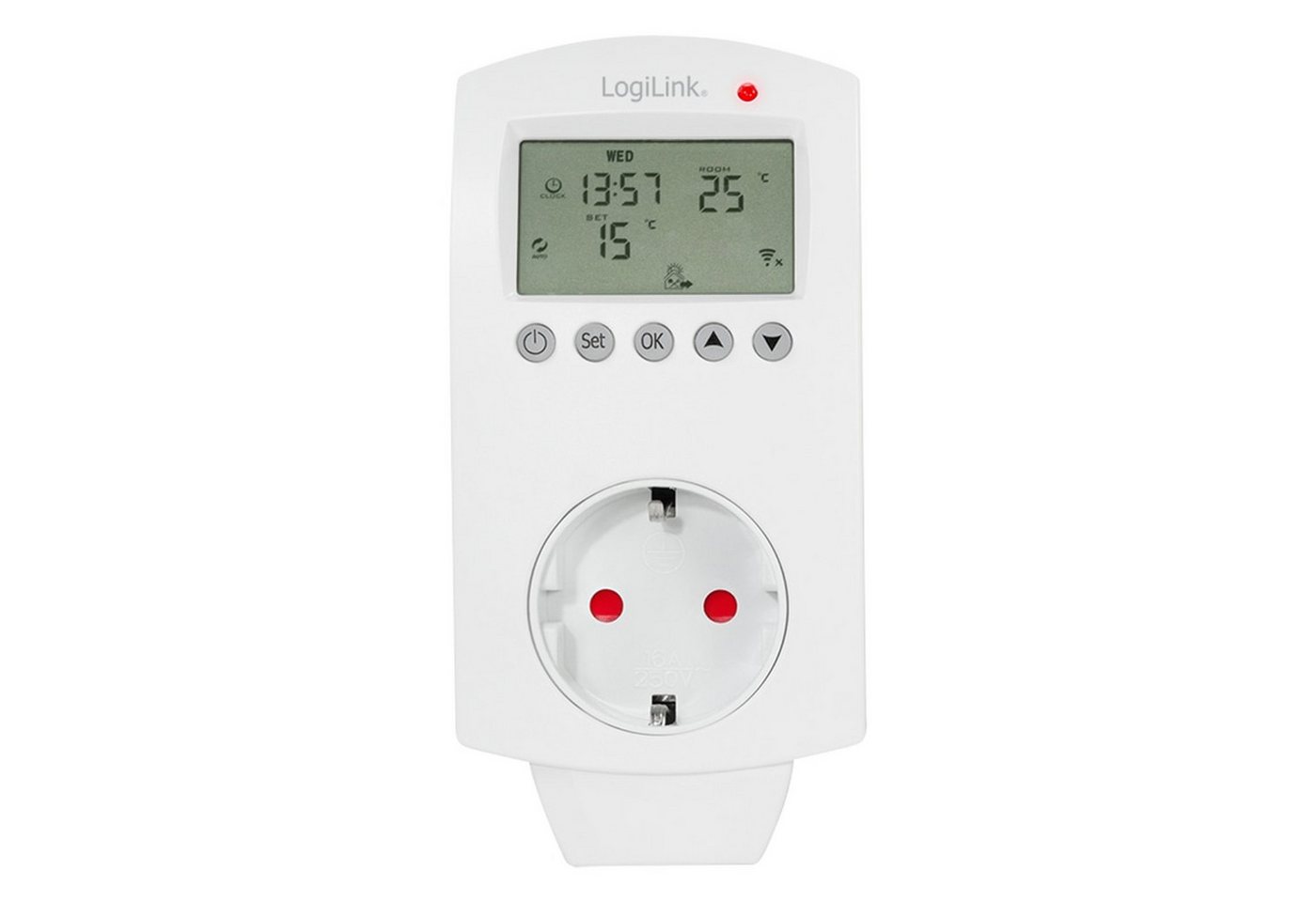 Thumbnail - LogiLink Funksteckdose LOGILINK Wi-Fi Smart Thermostatsteckdose SH0106