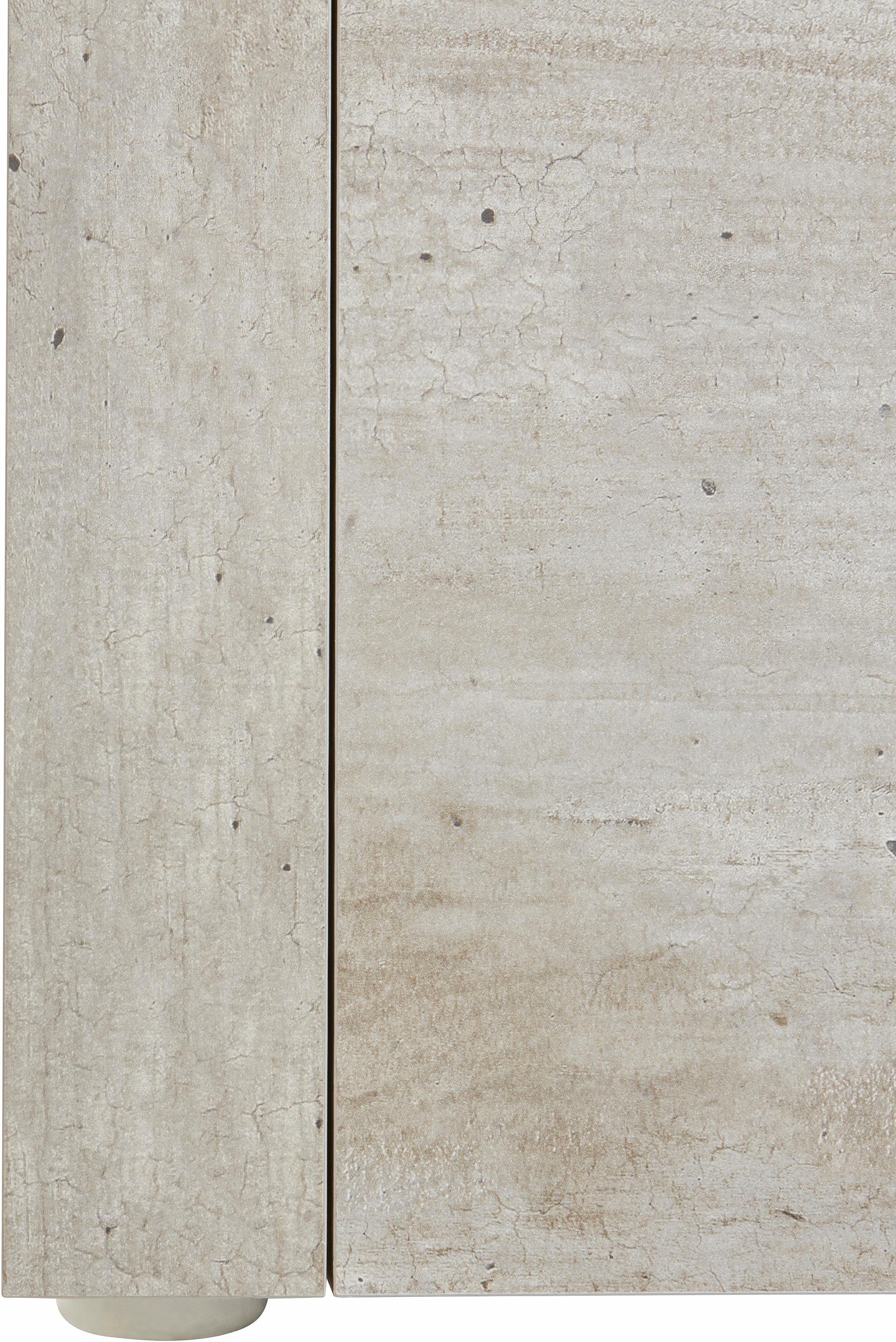 cm Lowboard Möbel 200 borchardt Fe, Breite Santa beton-optik
