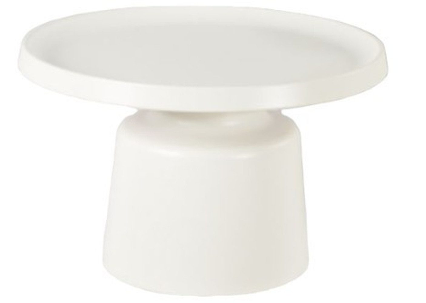 freiraum Couchtisch 2301-Groß, rund" in Weiß, Metall pulverbeschichtet - 43 günstig online kaufen