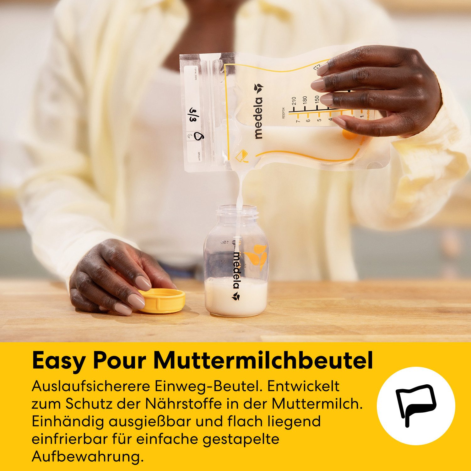 MEDELA Milchpumpe Zubehör-Set MEDELA All-in-One Set zur Aufbewahrung von Muttermilch