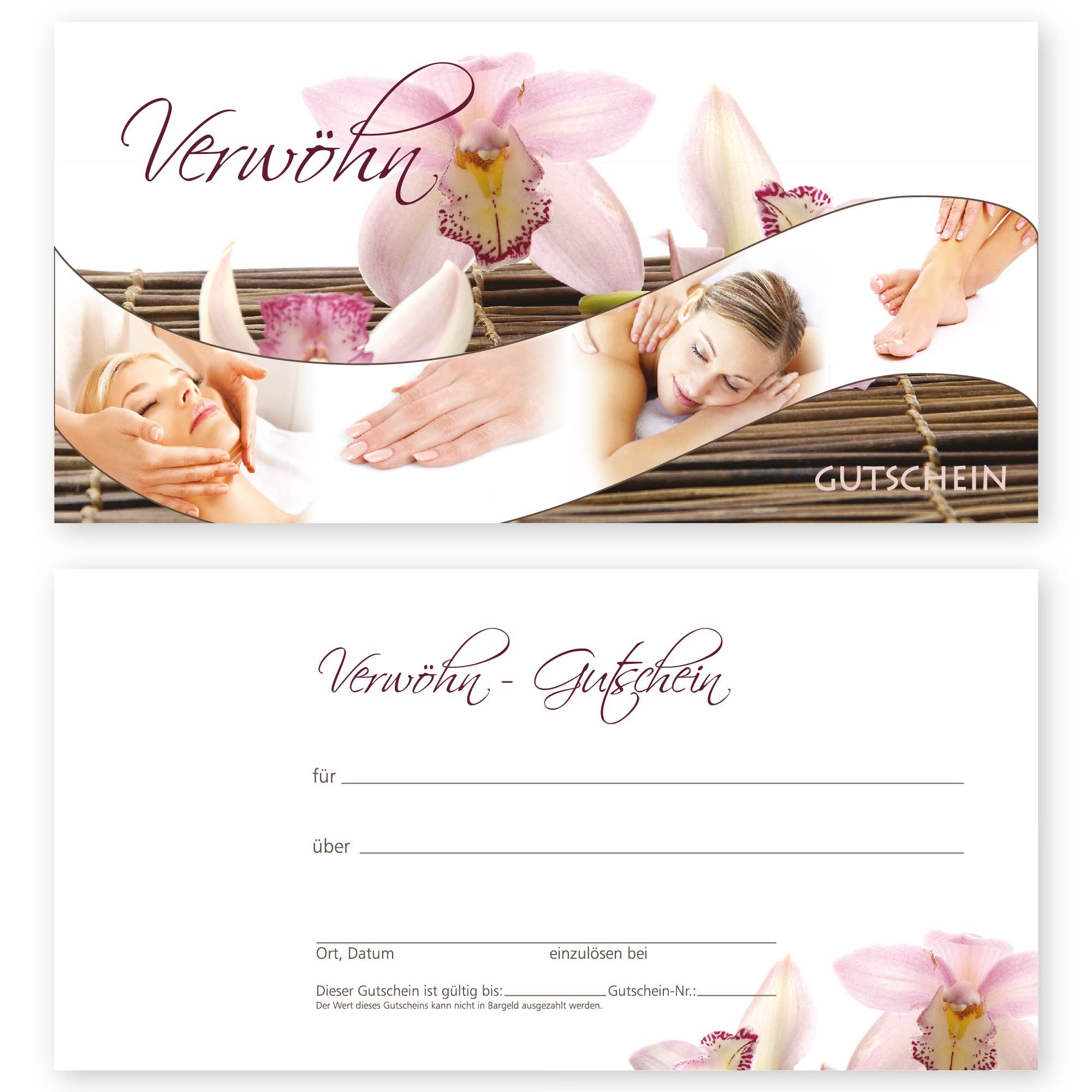 cosmeticPlus Geschenkkarte 50 Gutscheinkarten für Beauty & Kosmetik (zum Verkaufen), beschriftbar