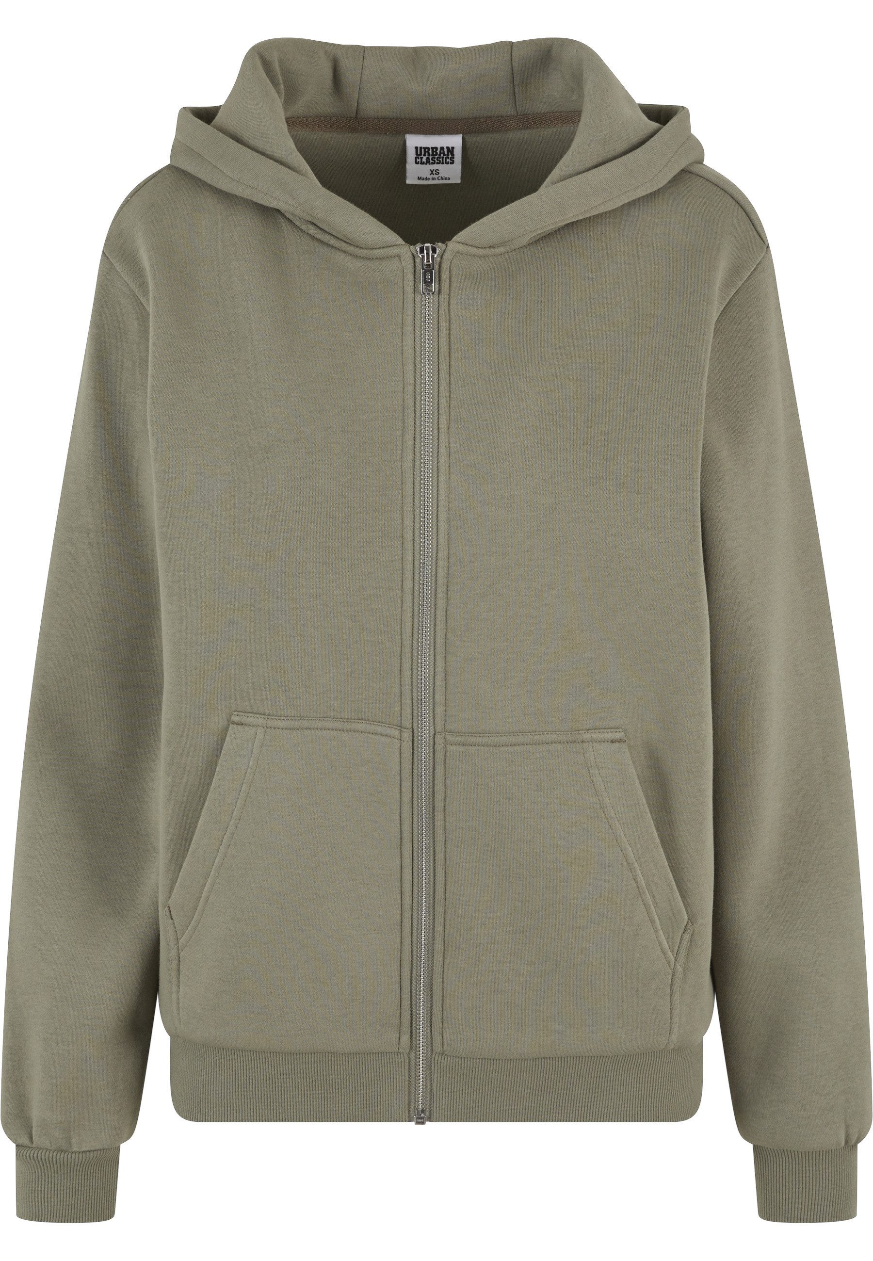 URBAN CLASSICS Sweatjacke Urban Classics Ladies Fluffy Zip Cardigan