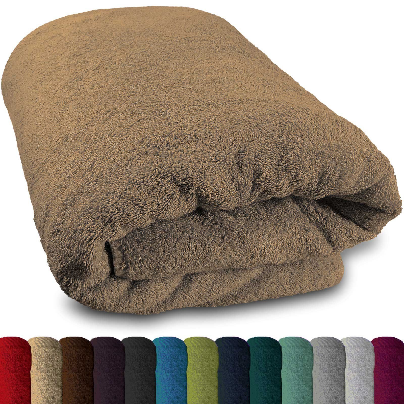 Lanudo Badetücher Lanudo® Saunahandtuch "Pure Line" 80x200 cm div. Farben, 100% Baumwolle (1-St)