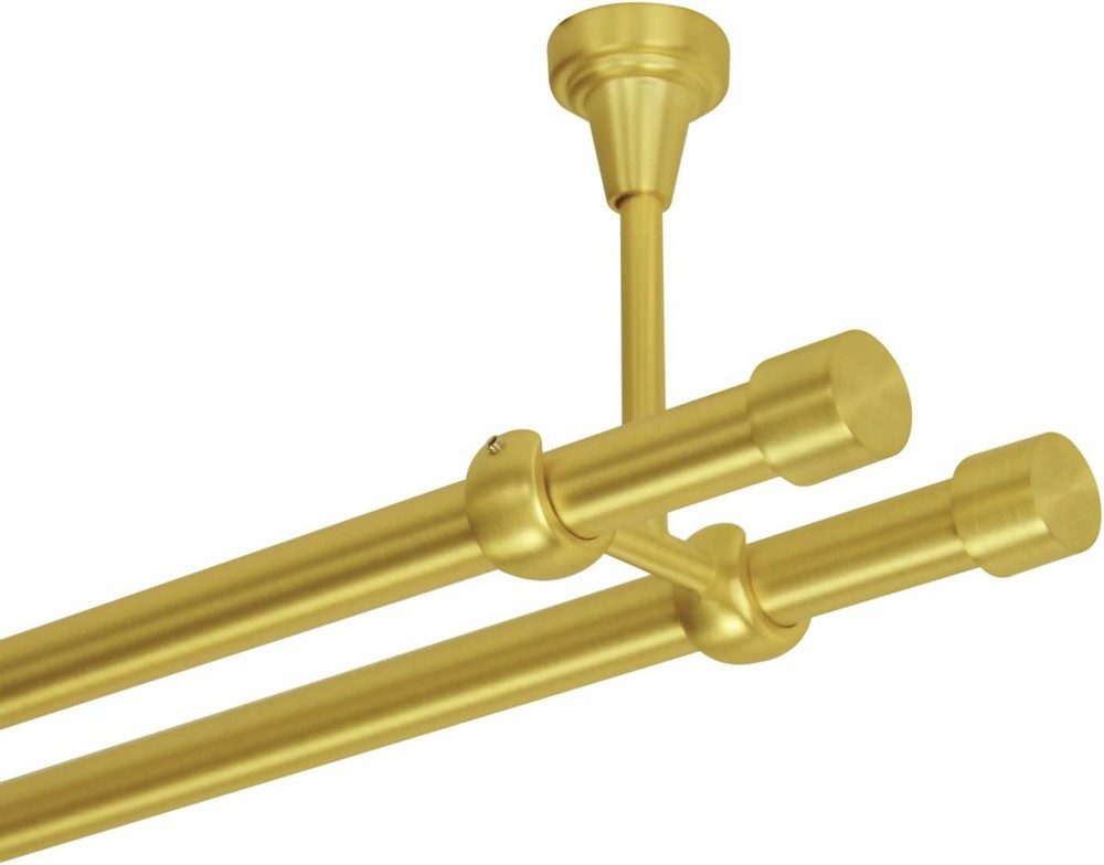 MDEKOR Gardinenstange Vorhangstange 19mm, 2-läufig, 2-läufig Deckemontage, günstig online kaufen