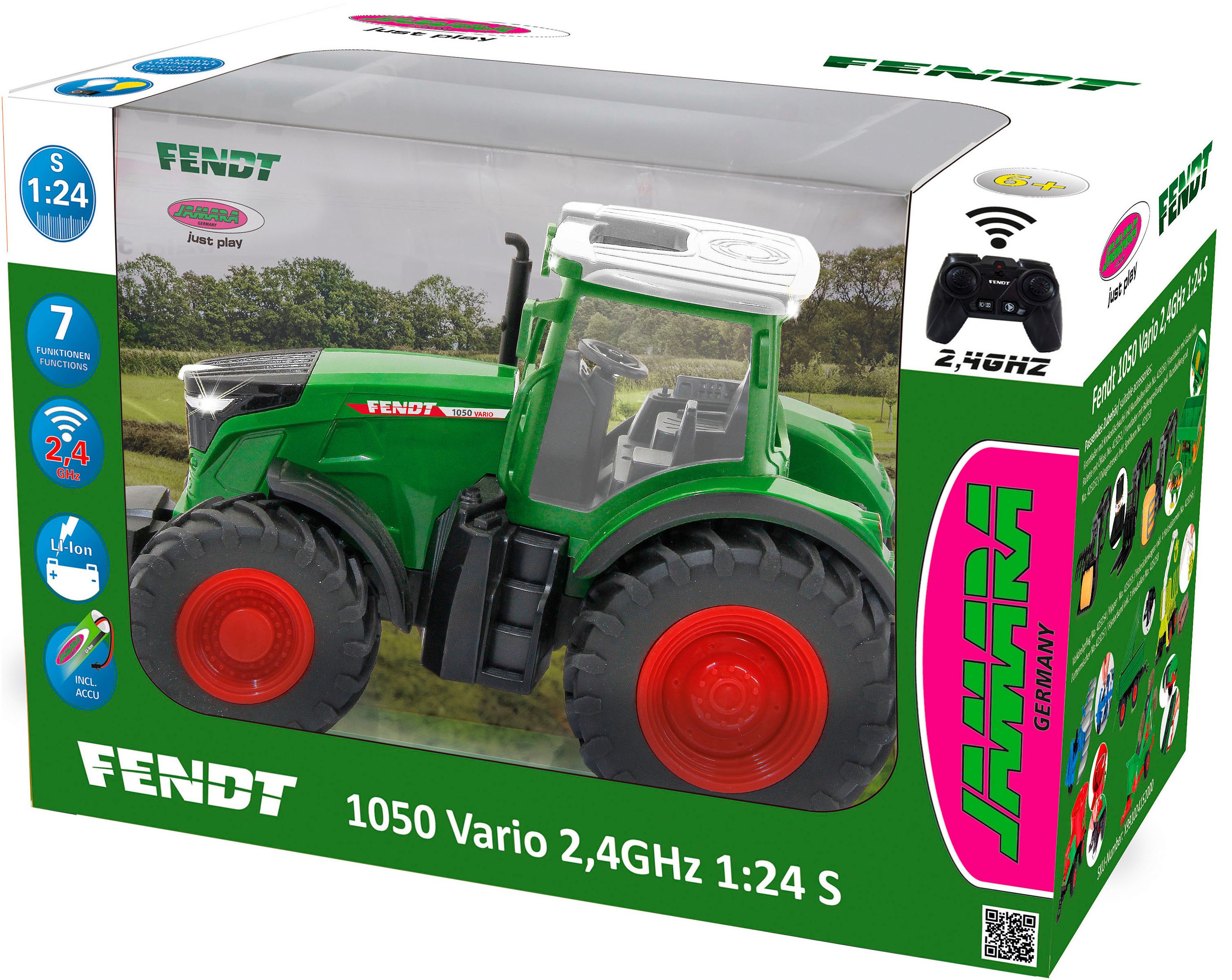Jamara RC-Traktor Fendt 1050 Vario 1:24S 2,4GHz, mit LED Licht