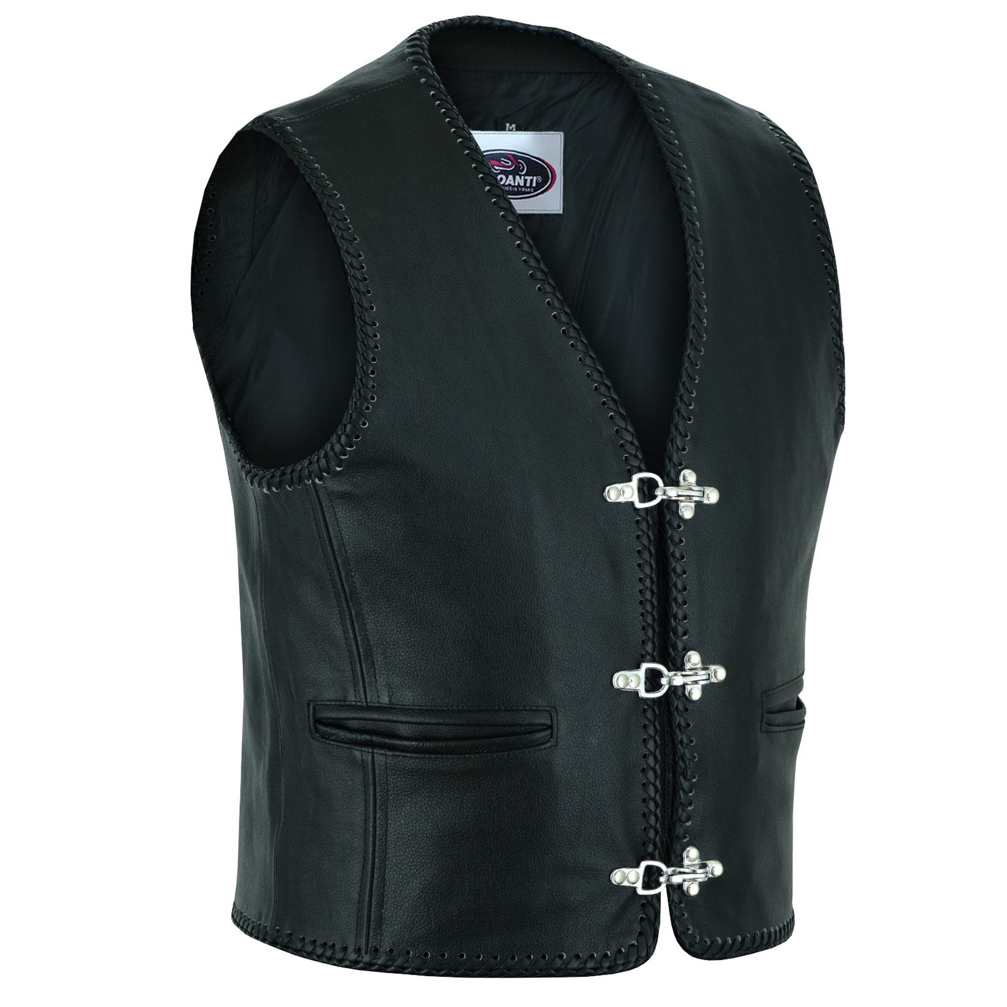 PROANTI Motorradweste Rocker Lederweste mit Schnallen – Biker Kutte Chopper günstig online kaufen