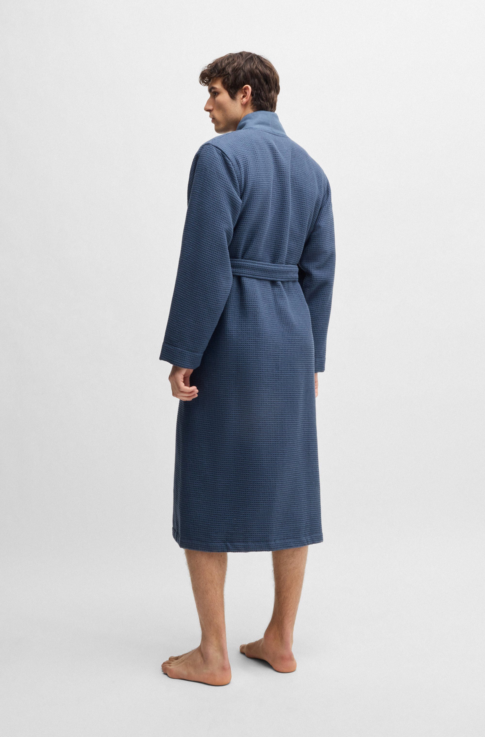 BOSS Morgenmantel Waffle Kimono, Gürtel, mit günstig online kaufen