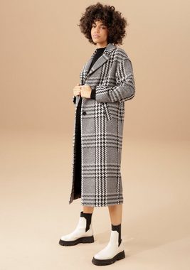 Aniston CASUAL Wintermantel im ausdrucksvollem Karo-Patch-Dessin