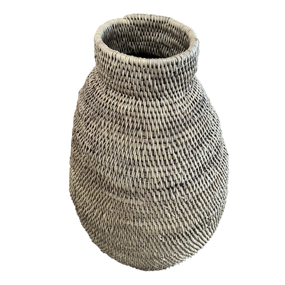 Thumbnail - African Rainbow Craft Weidenkorb (Bohero Korb Unbemalt - Bienenstockform - (Simbabwe) - Small)