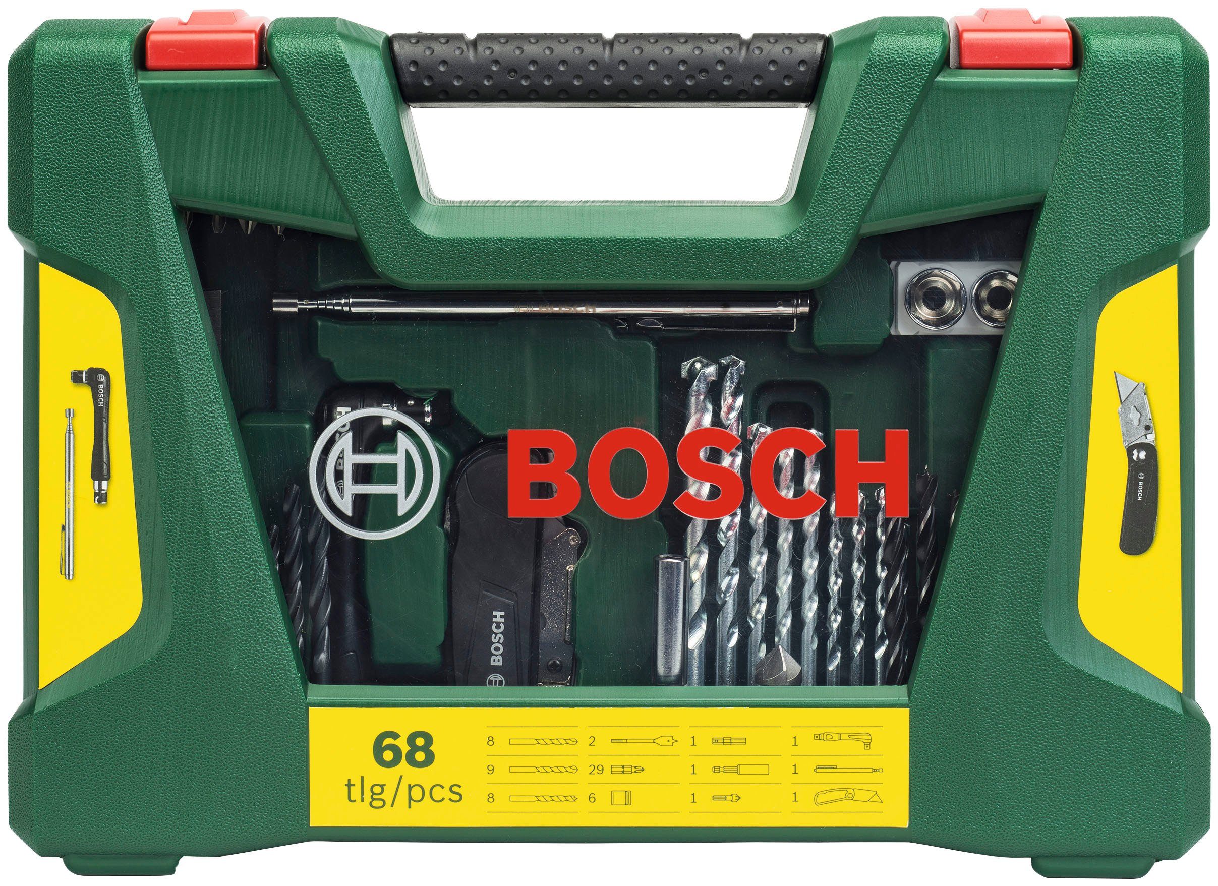 Bosch & und V-Line Garden Box, Bohrer- Home Set, 68-teilige Bitset