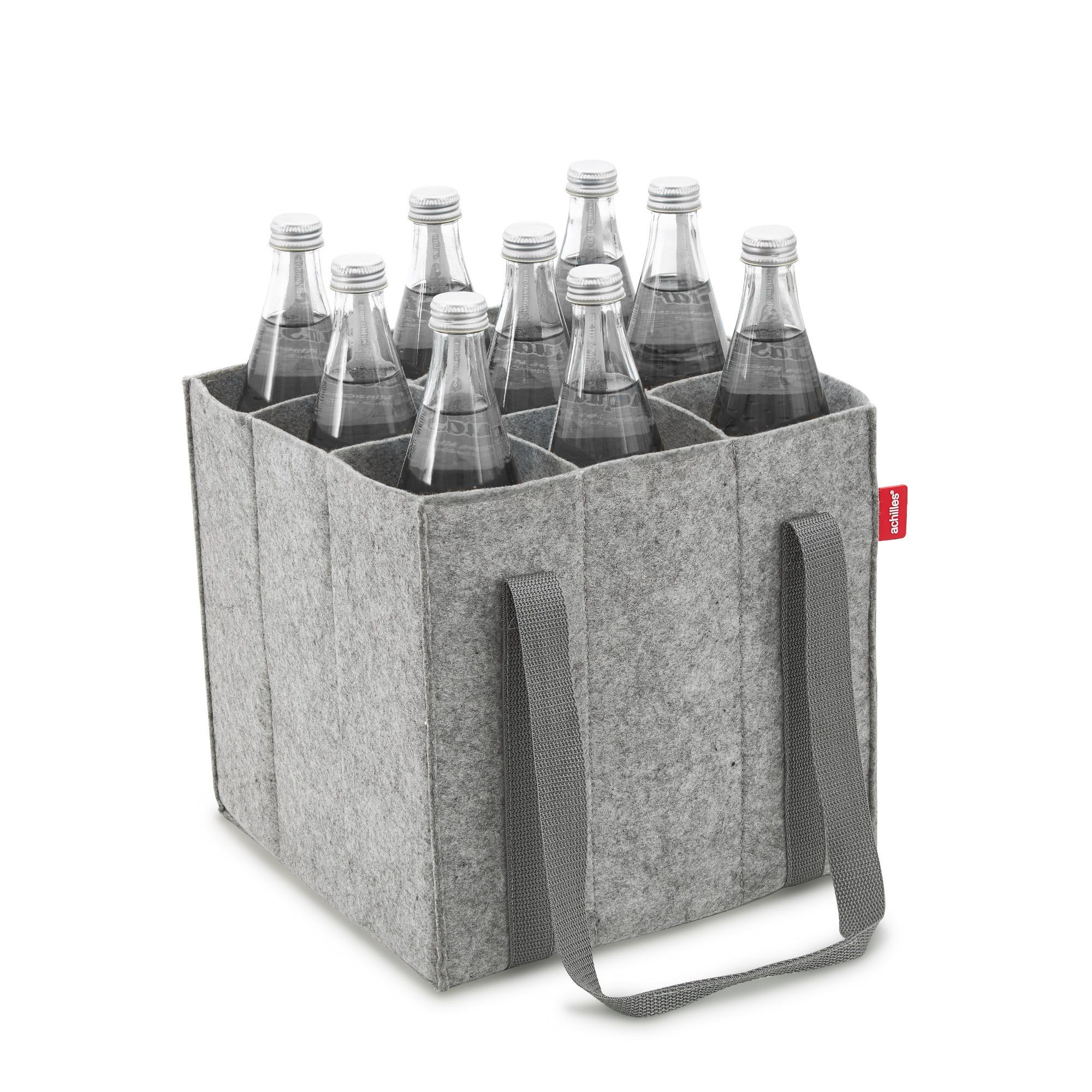 Flaschentasche Mit 9 Fächern - Filz Wein Tragetasche Für Grillen & Picknick