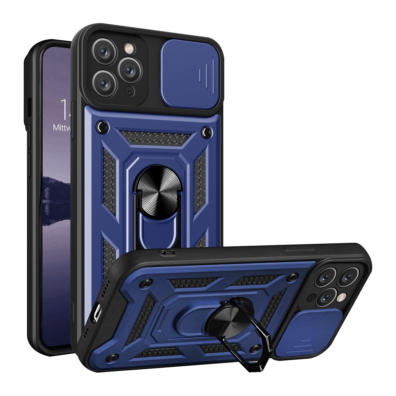 Tec-Expert Handyhülle Outdoor Cover Hülle für Apple iPhone 11 Pro 5.8 Zoll, 5.8", Premium Hülle mit Kameraschutz aus verstärktem Polycarbonat