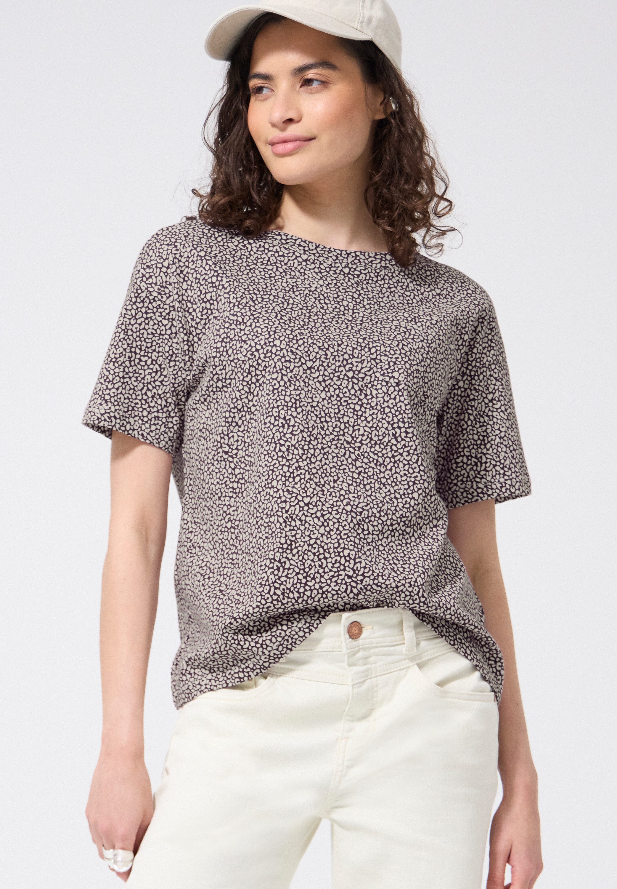 STREET ONE STUDIO T-Shirt mit Rundhalsausschnitt