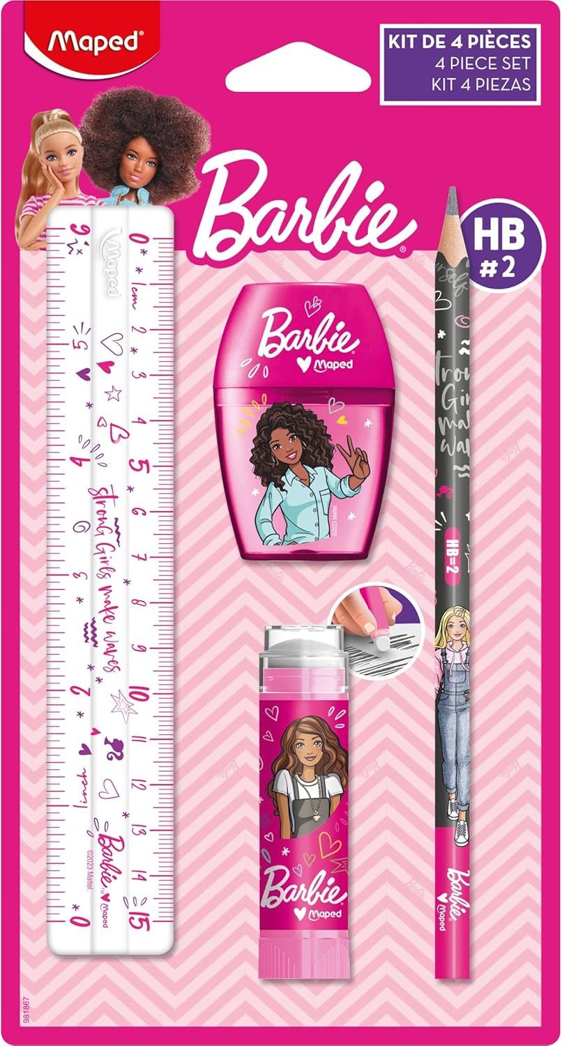MAPED Spiel SCHREIB-SET BARBIE 4-TLG.