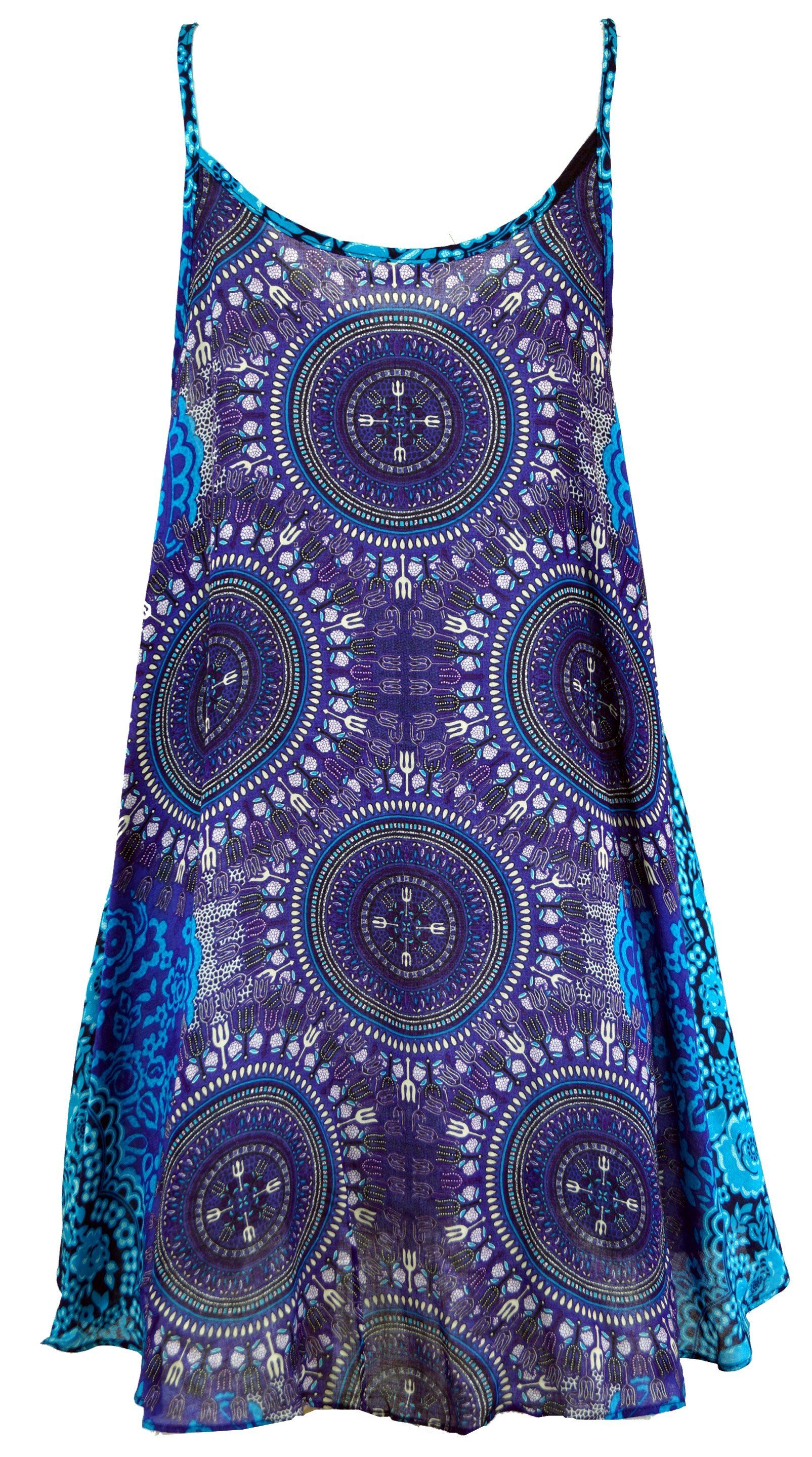 Guru-Shop Midikleid Boho Dashiki Minikleid, Trägerkleid,.. günstig online kaufen