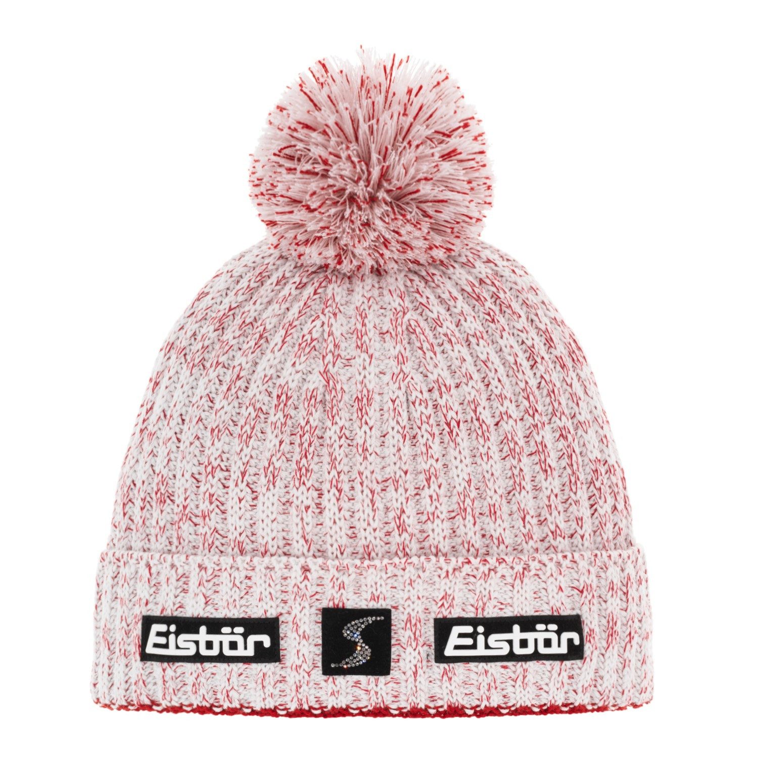 Eisbär Strickmütze Naja Pompon Crystal Mütze mit Bommel (stück)